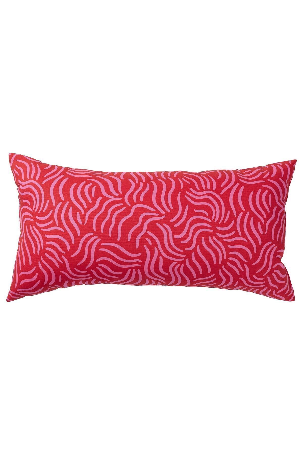 IKEA-Throw Pillow, Bright Red-Bright Pink, 30X58 cm 1