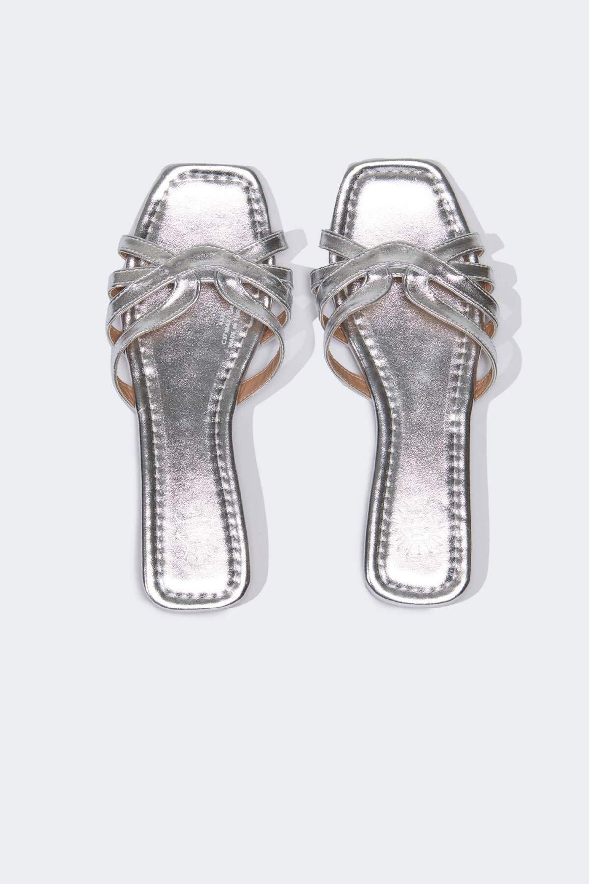 DeFacto-Women's Flat Sole Faux Leather Slippers C3718Ax24Hs 6
