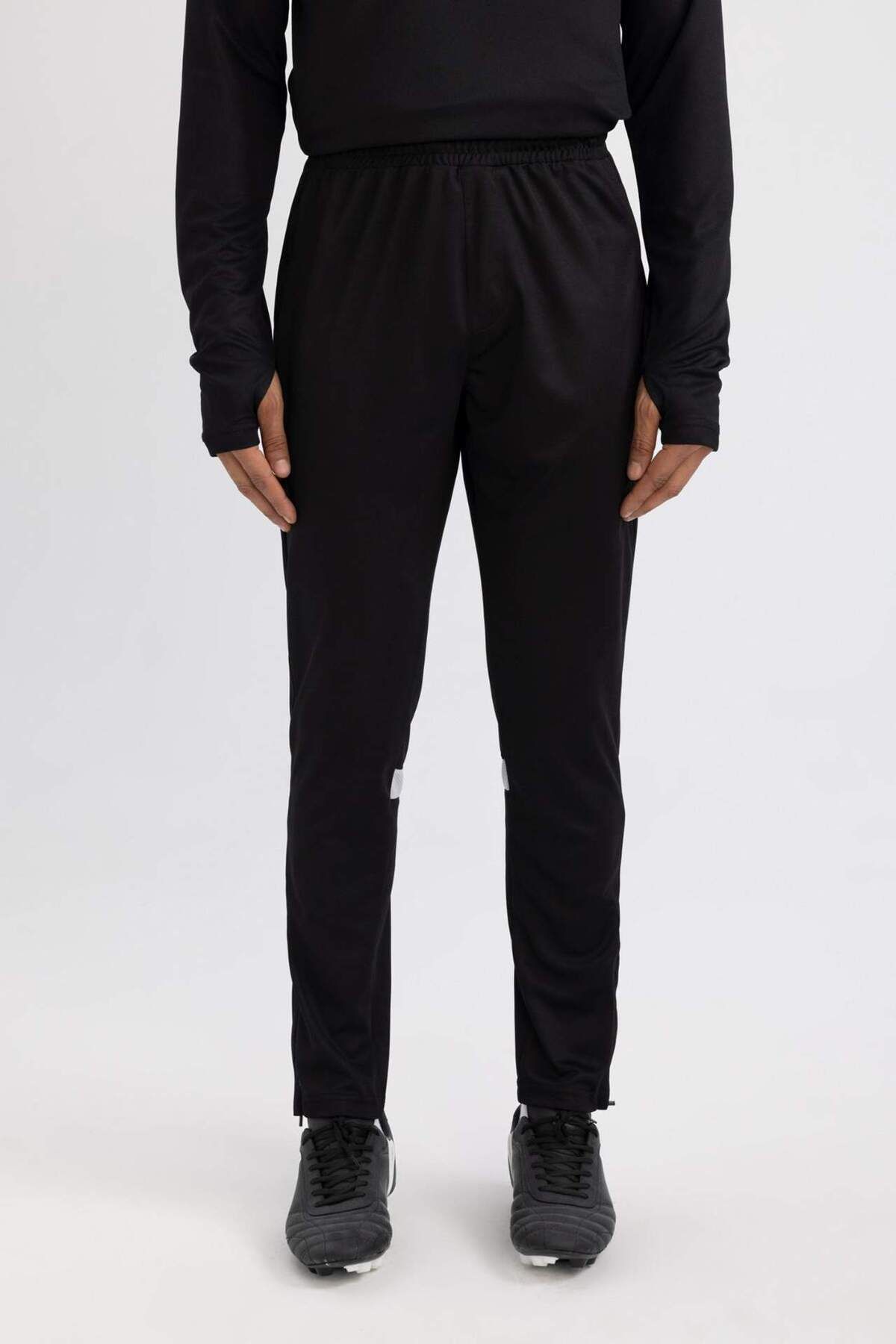 DeFacto-Slim Fit Jogger Sweatpants - Slim Fit με φερμουάρ B5029ax24sp 7
