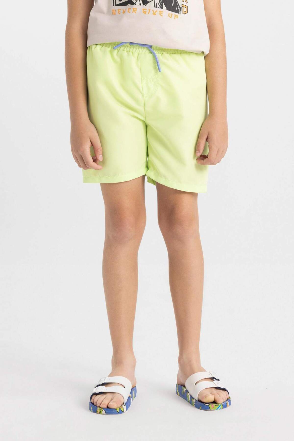 DeFacto-Boy's Basic Plain Swim Shorts B7737A824Hs 3