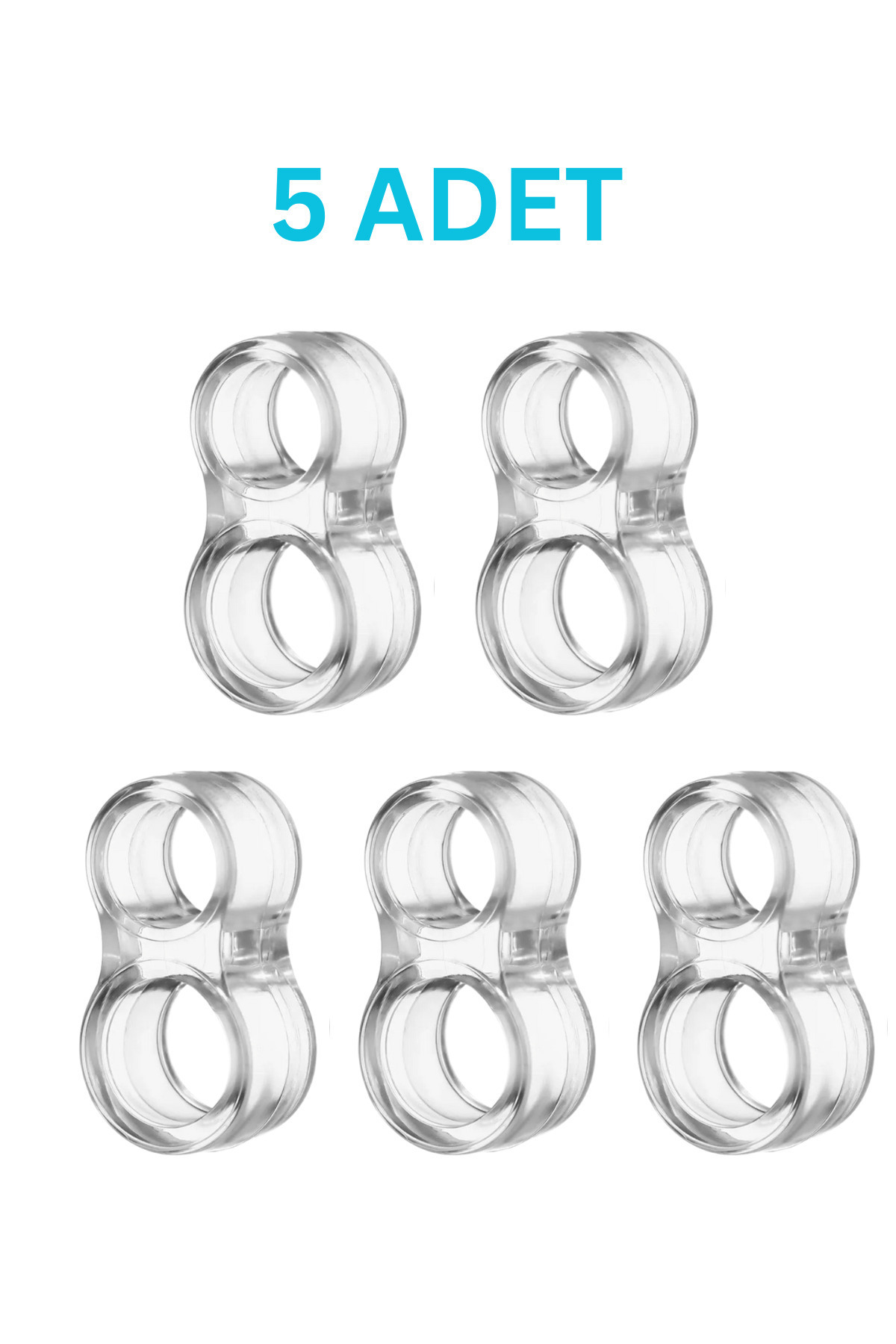 HAMADEX-Silicone Transparent Plastic Door Handle Holder Handle Window Stopper Stopper Flexible Plastic 4