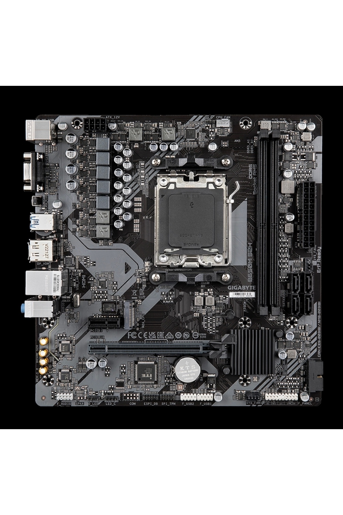 Gigabyte-B650M S2H 6400Mhz(Oc) Ddr5 Socket Am5 M.2 HDMI Dp D-Sub Matx Motherboard 2