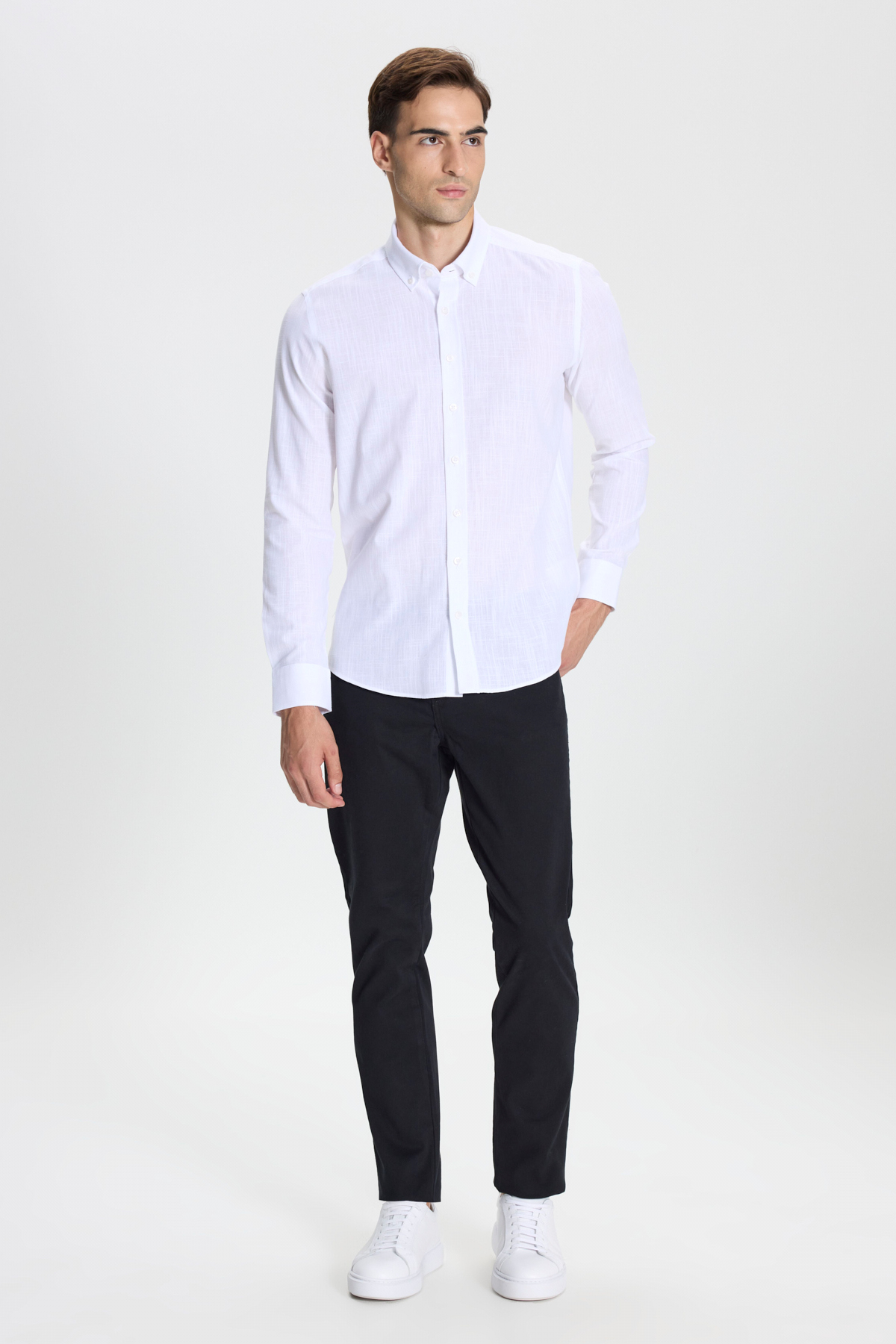 George Henry  Slim Fit Dar Kesim Erkek Gömlek