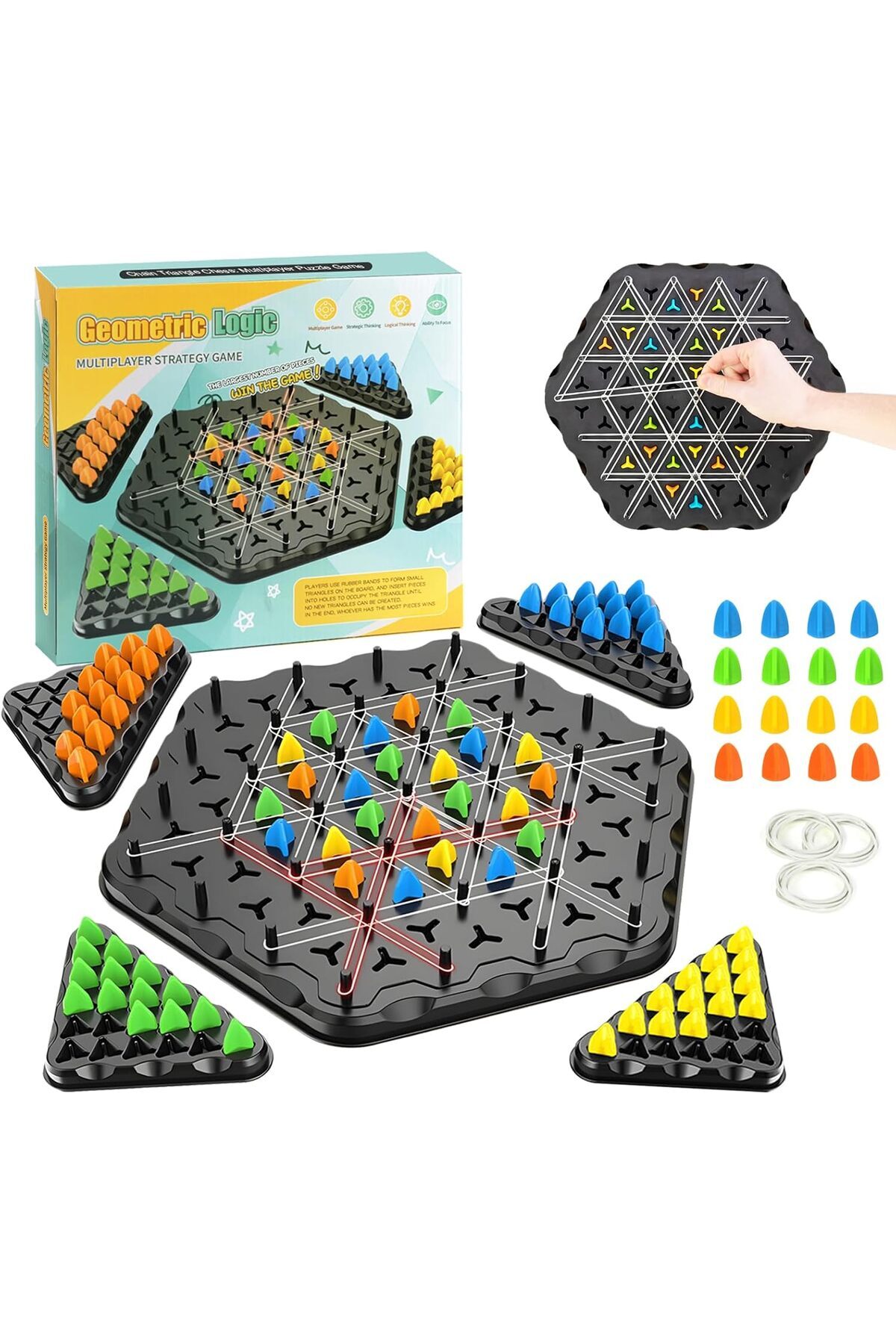 TOGETDREAM-Triangle Chess Interactive Strategy Board Game 1