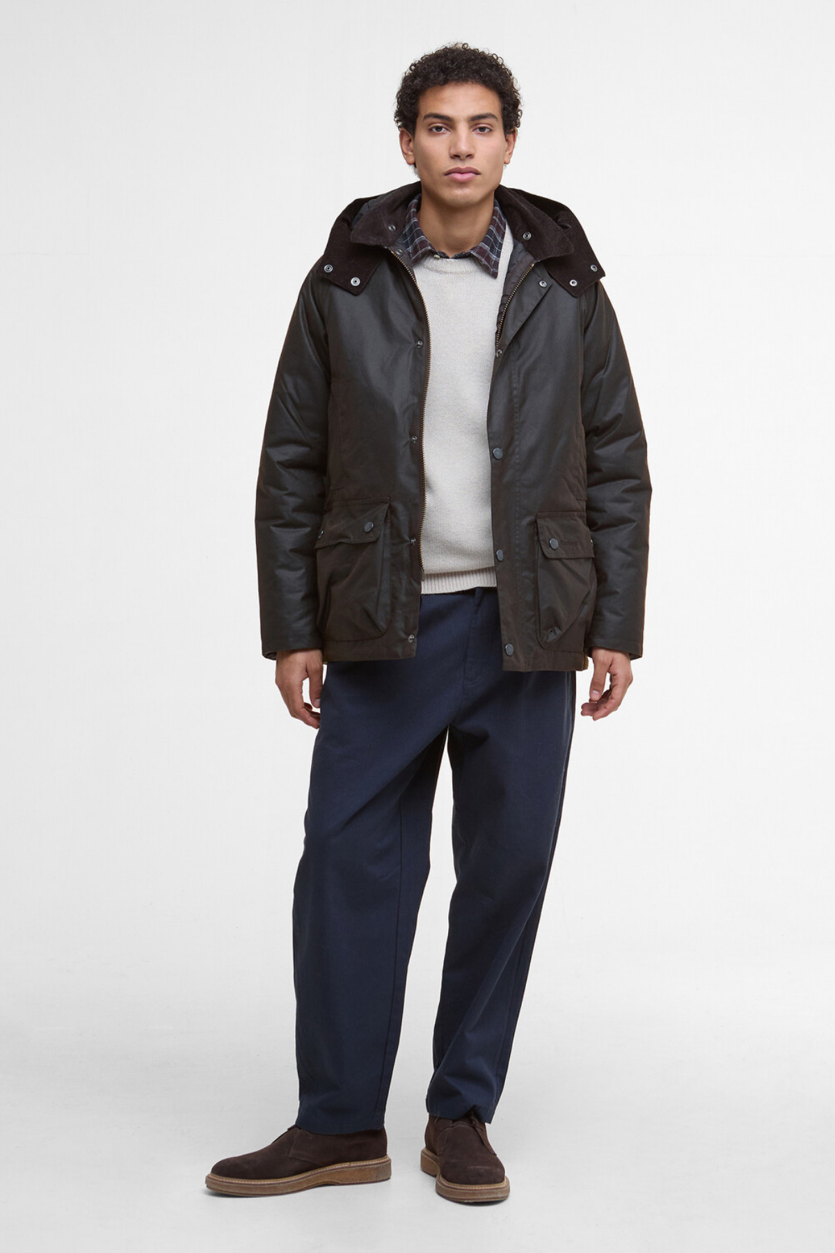 کت تک مردانه راسته آستین بلند | باربور Barbour MWX2347-0119 - تصویر 3