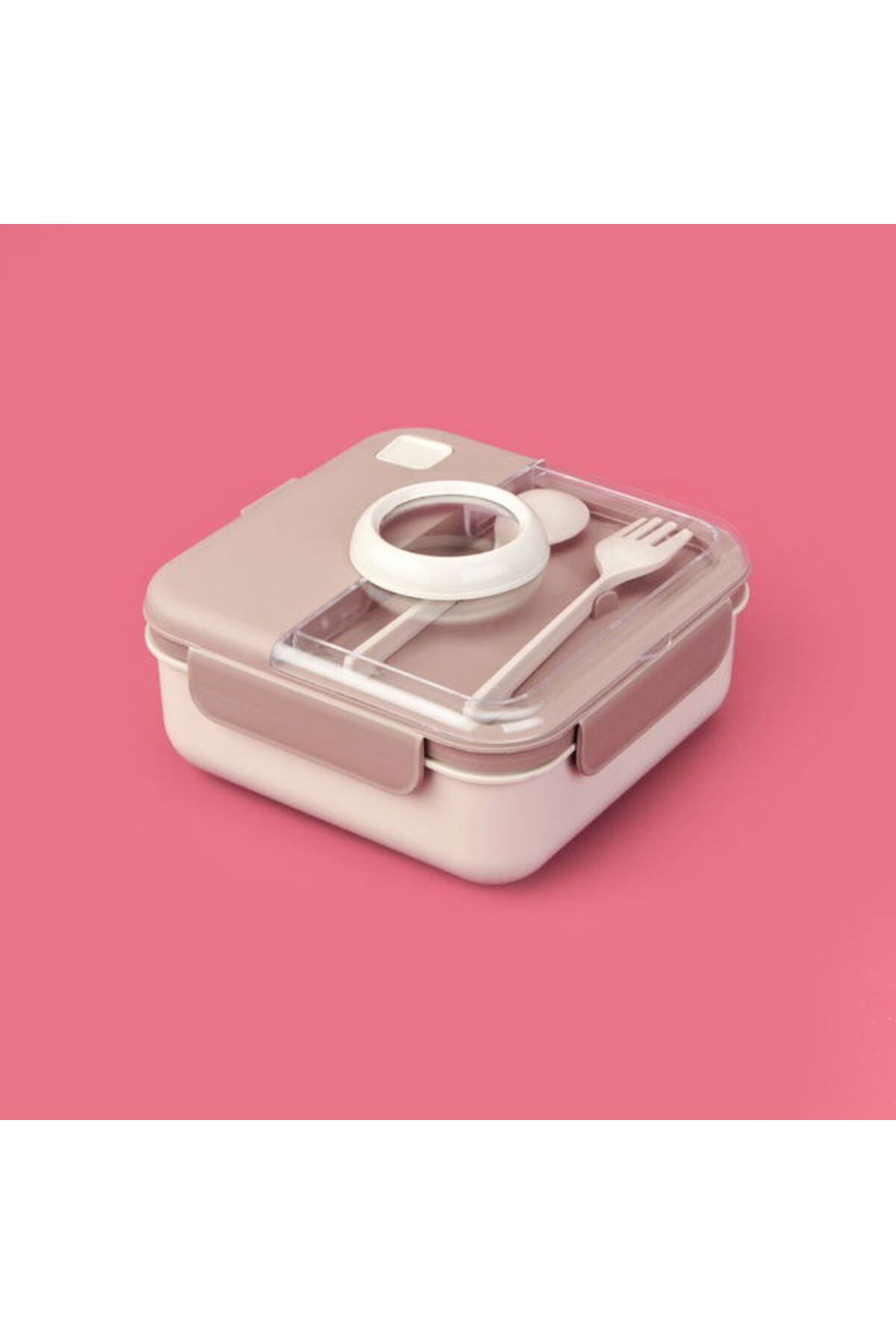 Qlux Boutique Feeding Container - Beige - 1.25 lt