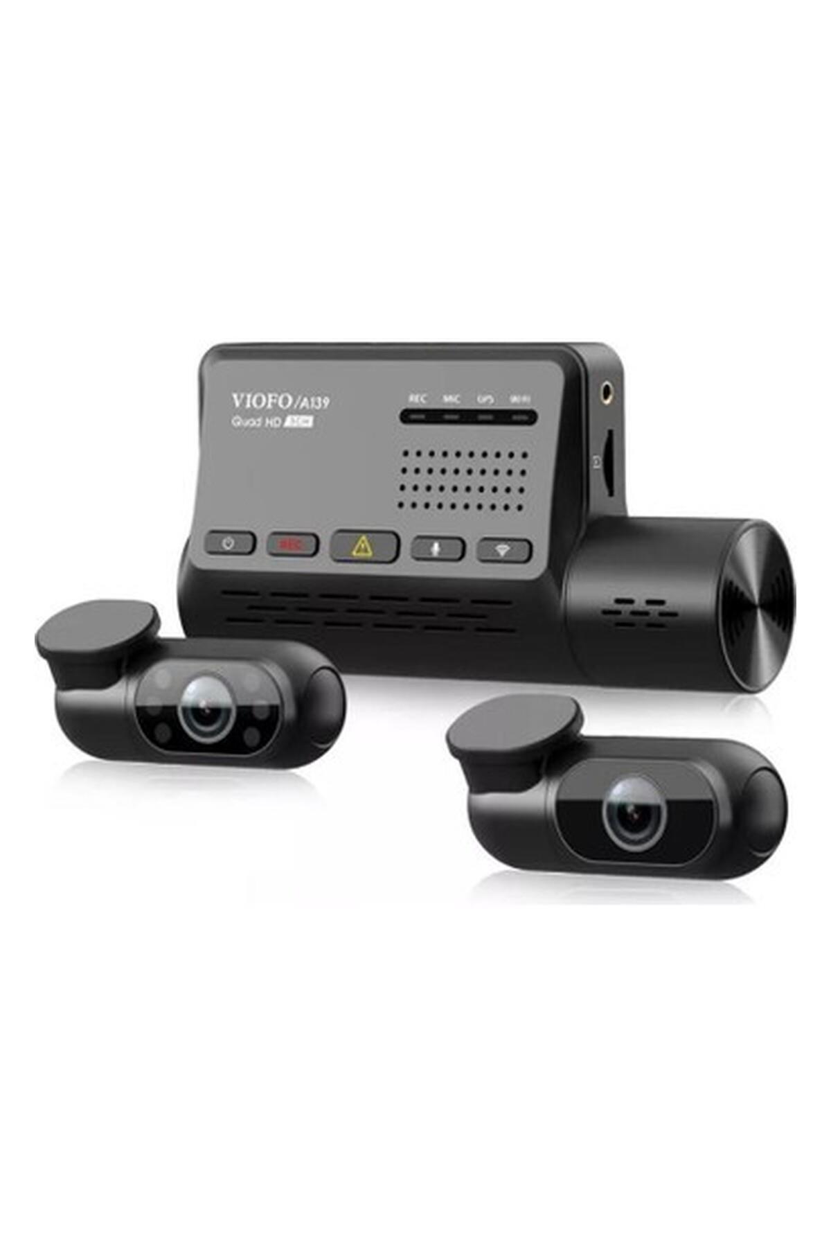 Genel Markalar Viofo A139 Wifi Gps Modüllü 3 Kameralı Qhd 2k Araç Kamerası