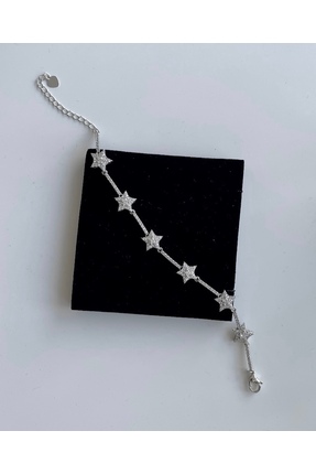 VİOLET ACCESSORİES YILDIZ MODEL TAŞLI BİLEKLİK/17 cm