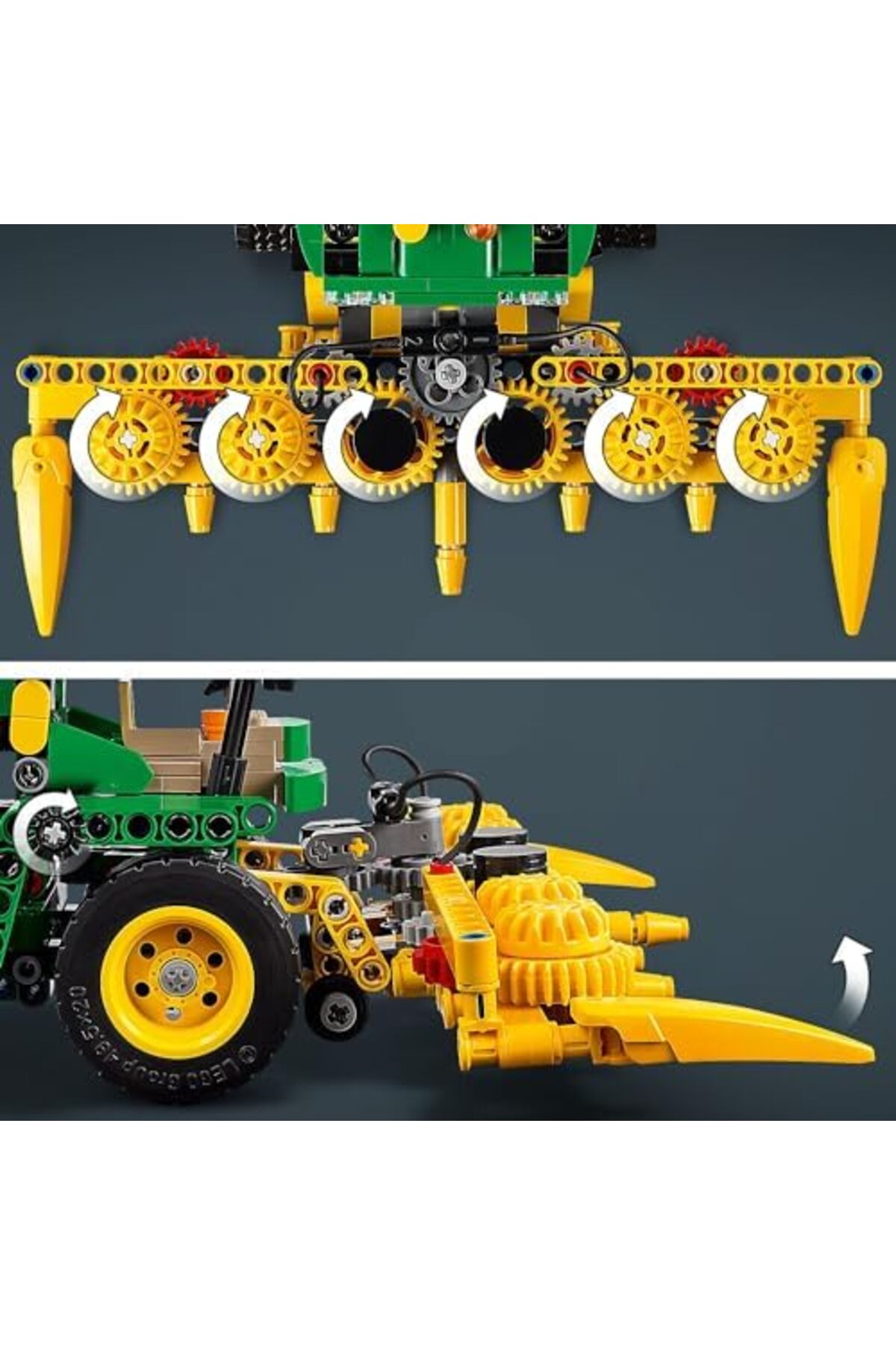 Jptrshop کمباین علوفه جان دیر 9700 مدل 42168-9، وسیله نقلیه مزرعه برای کودکان ۹ ساله و بالاتر