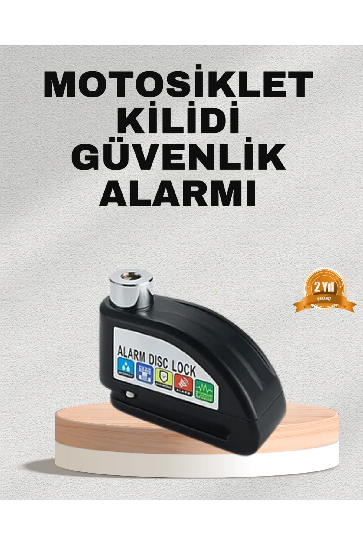loaoriginal Ekonomik Alarm Disk Kilidi Motosiklet Scooter Bisiklet Güvenlik