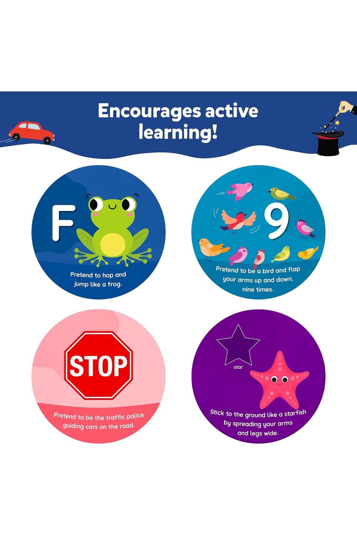 Skillmatics-Flash Cards for Toddlers - Jump & Learn Letters, Numbers, Shapes & Colours, Preschool Le 5
