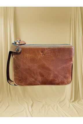 Karalı Deri DERİ EL ÇANTASI