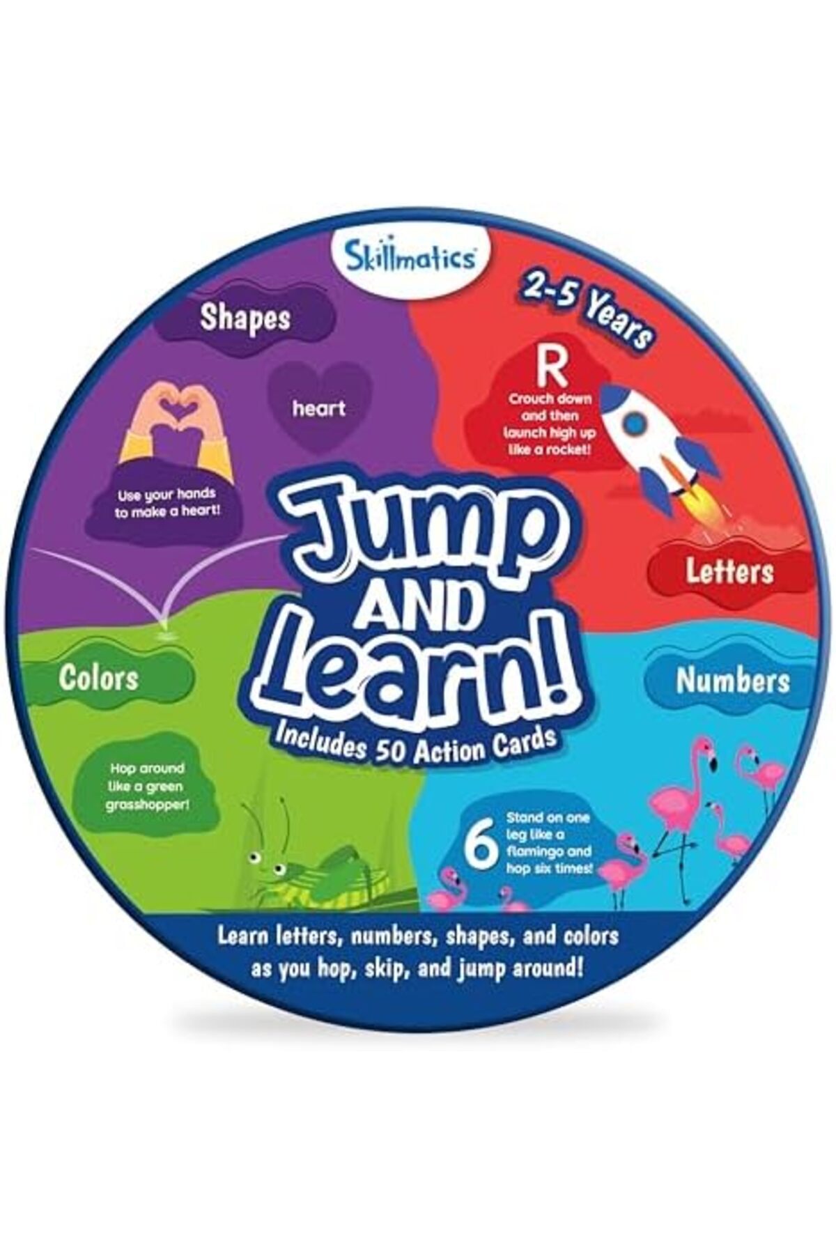 Skillmatics-Flash Cards for Toddlers - Jump & Learn Letters, Numbers, Shapes & Colours, Preschool Le 2