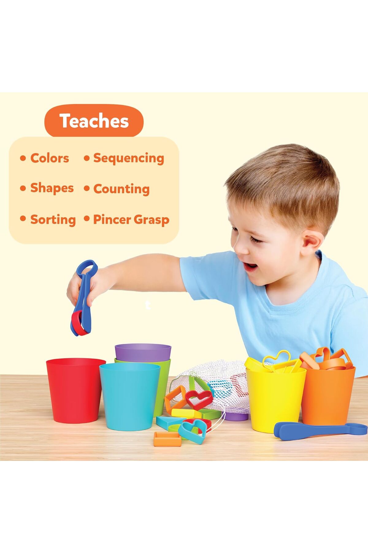 بازی آموزشی مرتب‌سازی با تخته سیلیکونی رنگین‌کمان – اسباب‌بازی آموزشی برای یادگیری مرتب‌سازی، شمارش و دنباله‌سازی