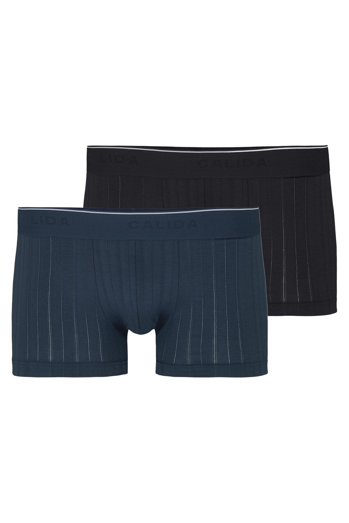 Calida-Herren Boxershorts 2er Pack - Pure & Style, Elastikbund, einfarbig 1