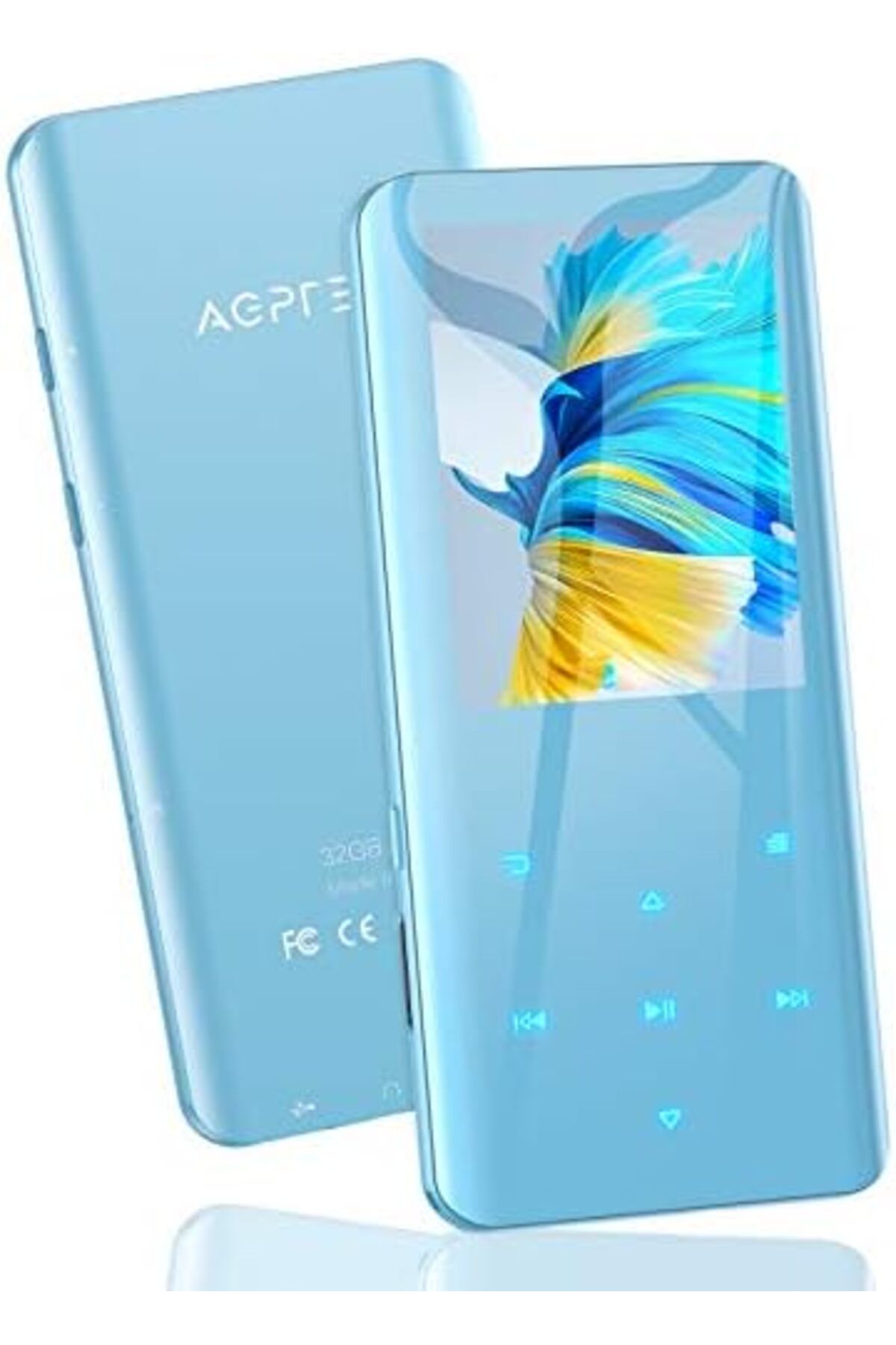 AGPTEK-32GB MP3 Player with Bluetooth 5.0, A19X 2.4" Curved Screen Portable Music Player 2