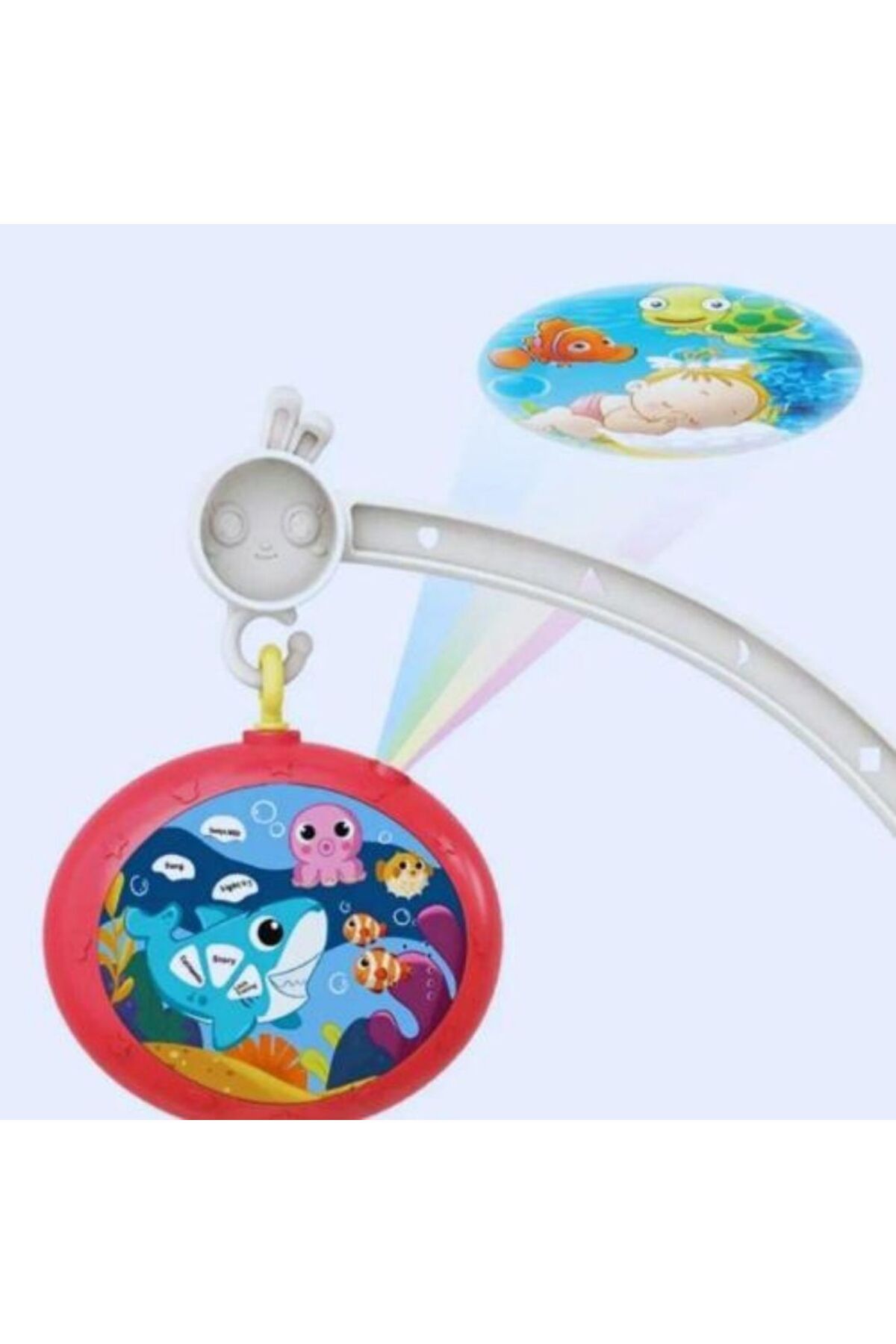 Baby Kumandalı Projeksiyonlu Dönence – Işıklı, Müzikli, Pilli, Beşik Üstü Oyuncak (54×9,5 cm) fotoğrafı 4 (önizleme)