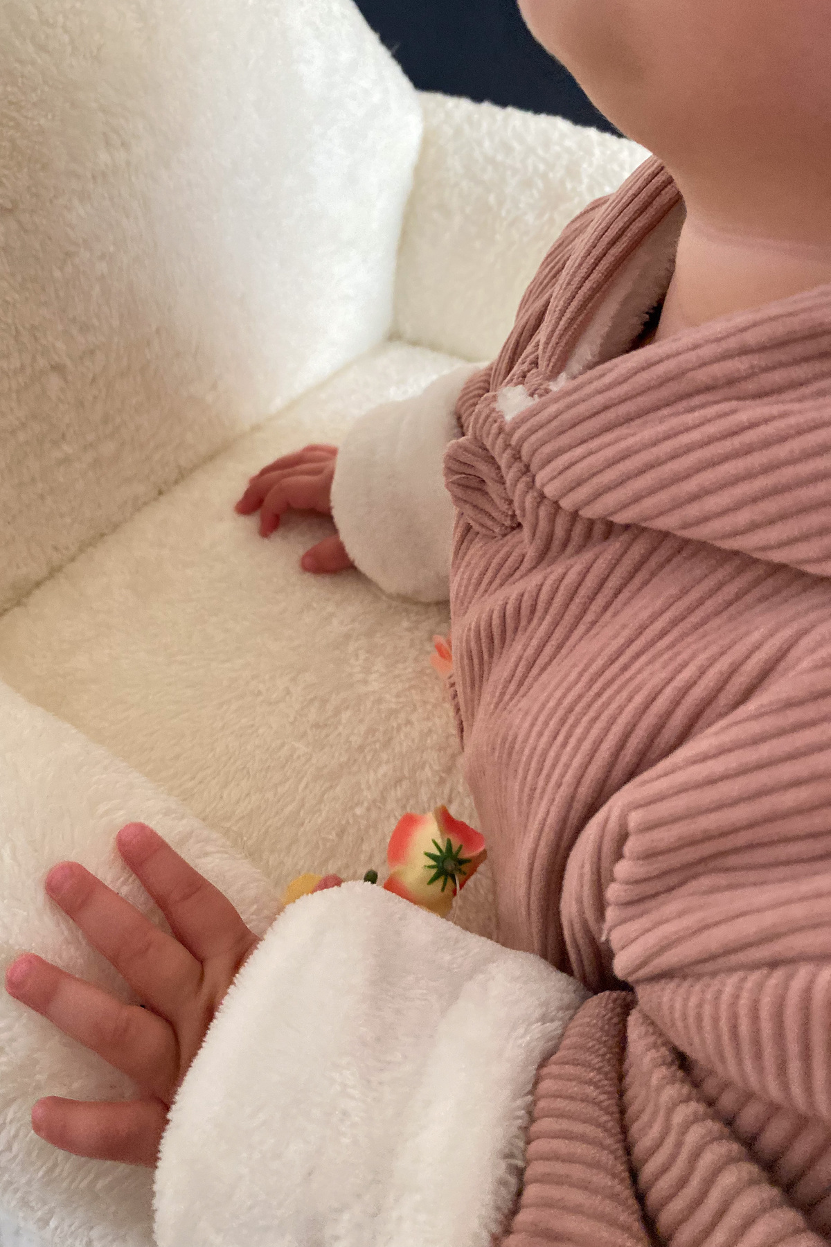 Baby Animals Kız Erkek Unisex Mevsimlik Çift Kat Kadife Ultrasoft Şapkalı Bebek Çocuk Uyku Tulumu Astronot Tulum fotoğrafı 5 (önizleme)