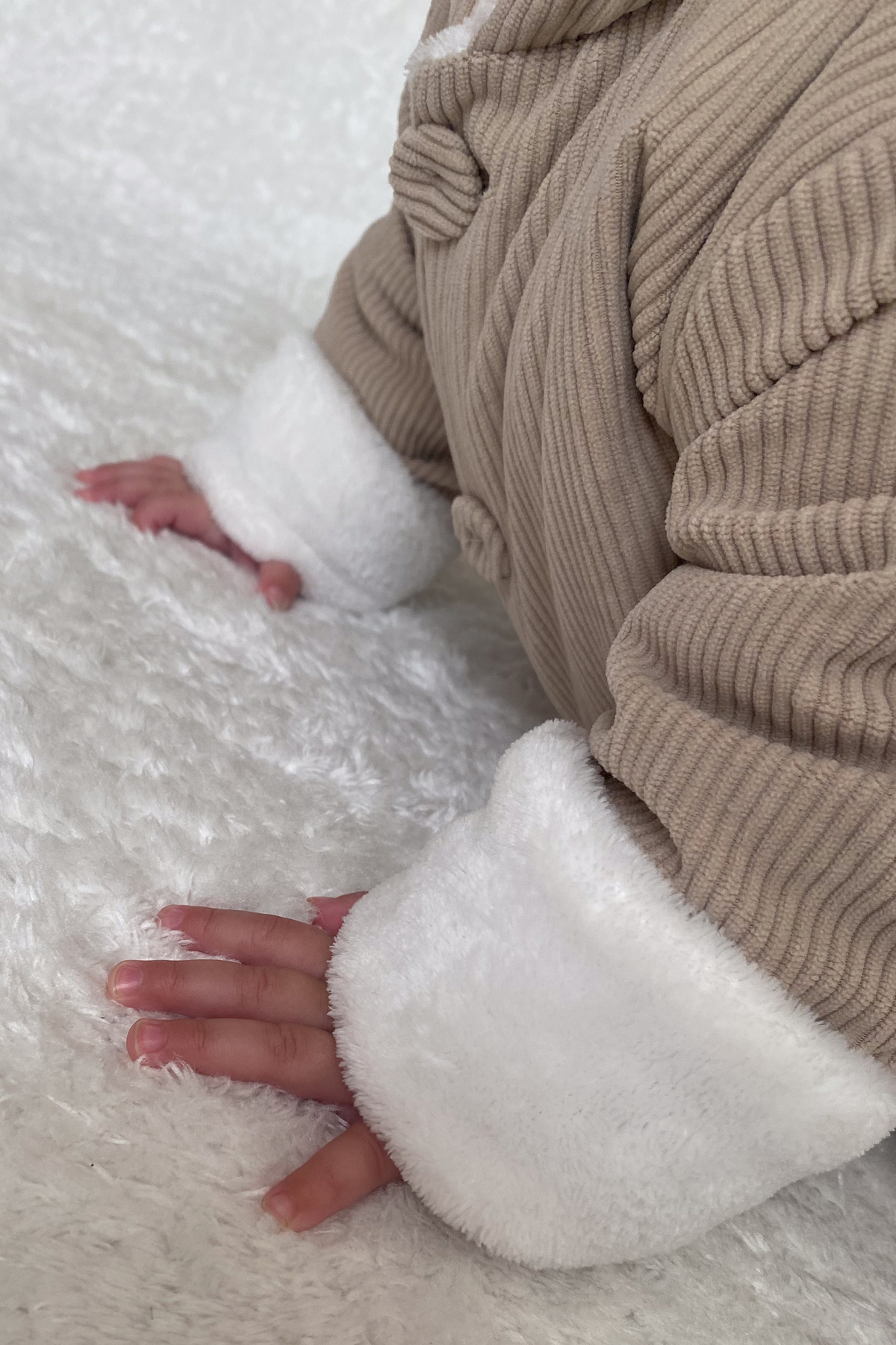 Baby Animals Kız Erkek Unisex Mevsimlik Çift Kat Kadife Ultrasoft Şapkalı Bebek Çocuk Uyku Tulumu Astronot Tulum fotoğrafı 6 (önizleme)