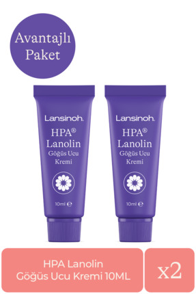 LANSINOH HPA Lanolin Göğüs Ucu Kremi Avantaj Paketi (10 ml 2'li)