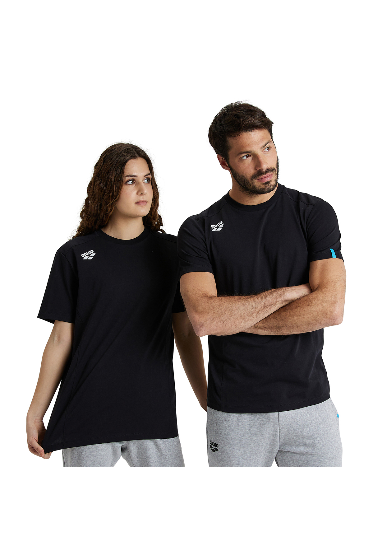 تی شرت مردانه تیم پنل مدل Unisex مشکی کژوال ۰۰۴۸۹۹۵۰۰ آرنا تی شرت ورزشی ARENA