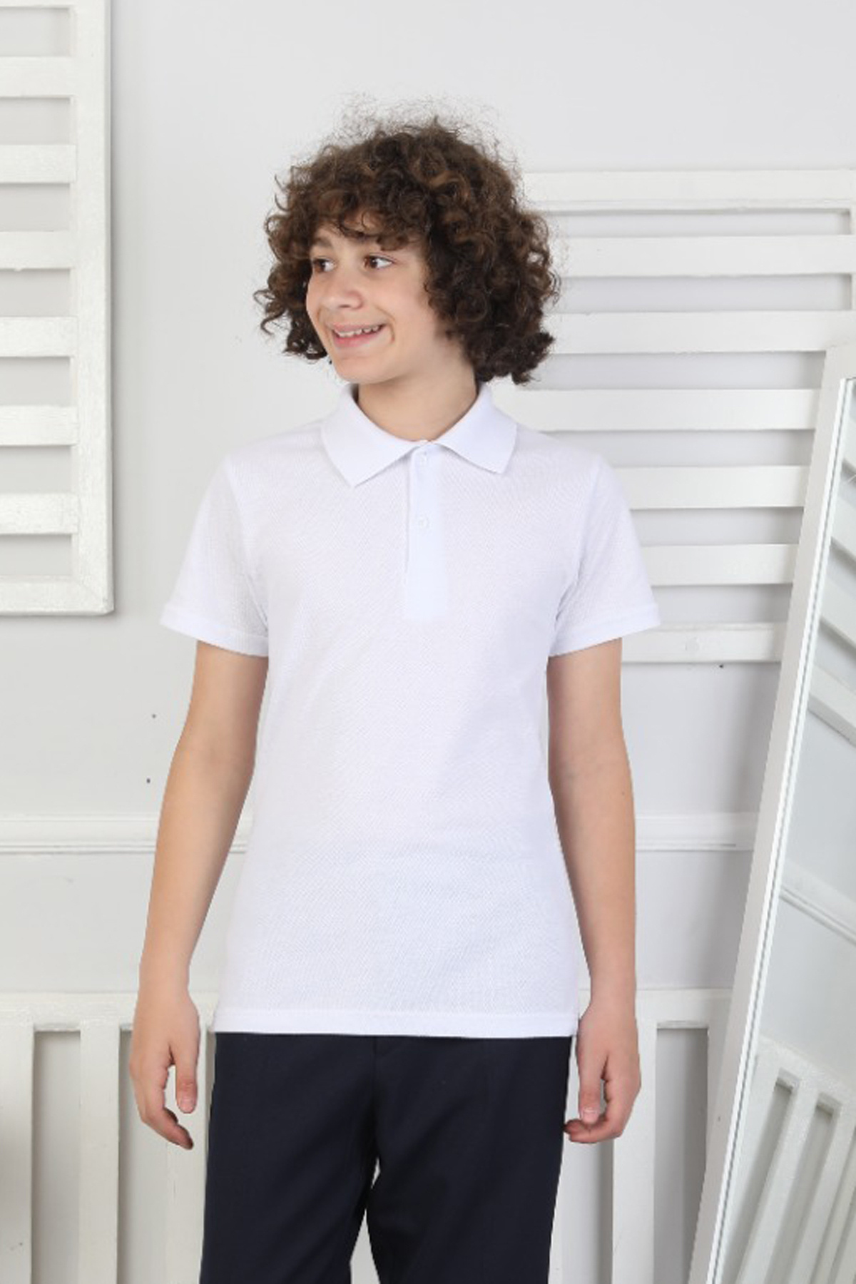 MODANINO Boy's 100% Cotton School Style T-Shirt 5-17 Years 12272