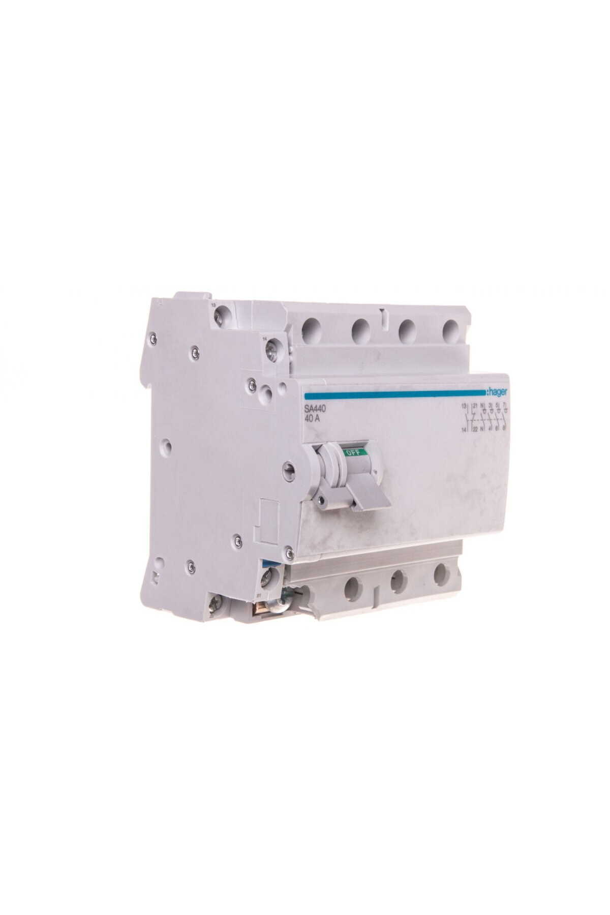 Hager Polo-Modular switch disconnector 40A 4P (trigger possible) SA440 1