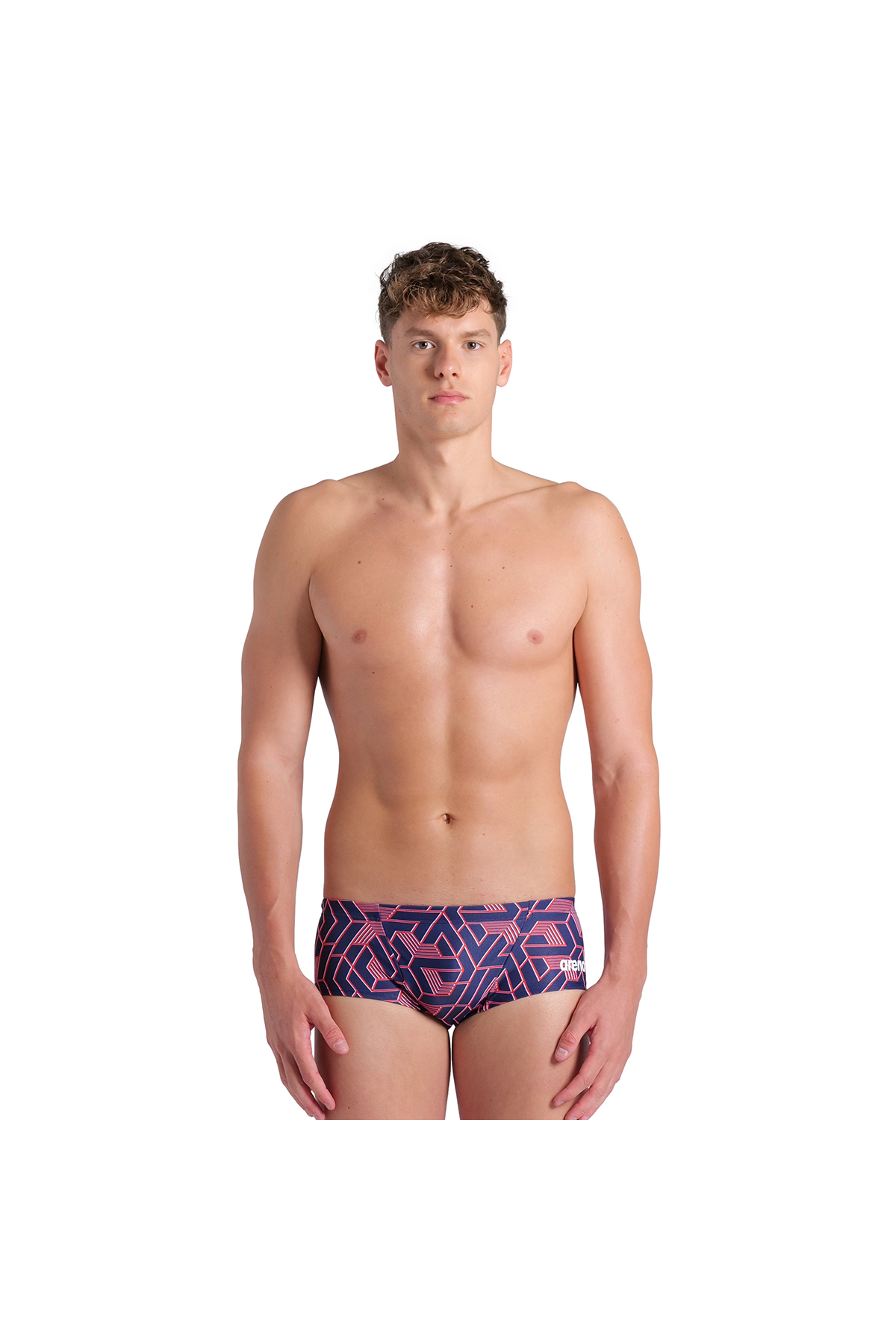 Arena Mens Arena Swim Low Waist Short/Navy-Red