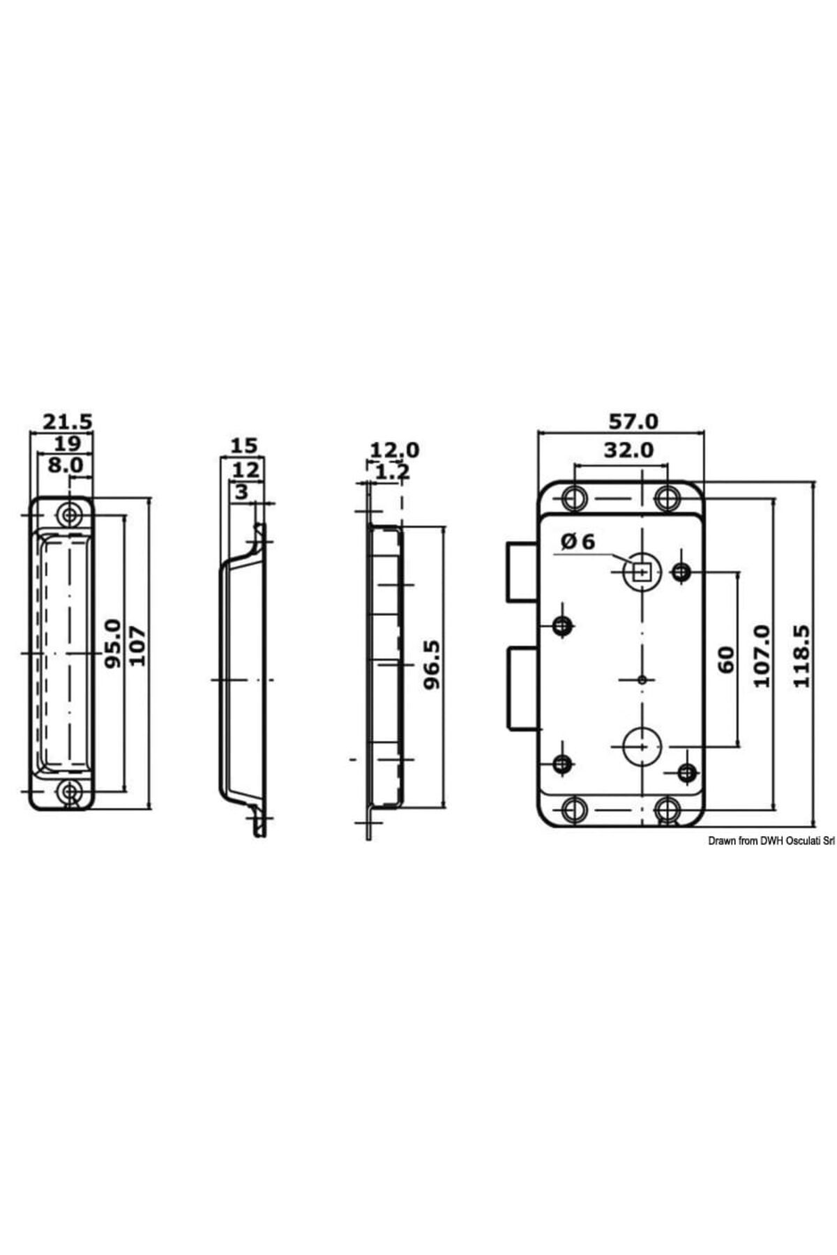 Yale-Interior lock with handle and external key 3