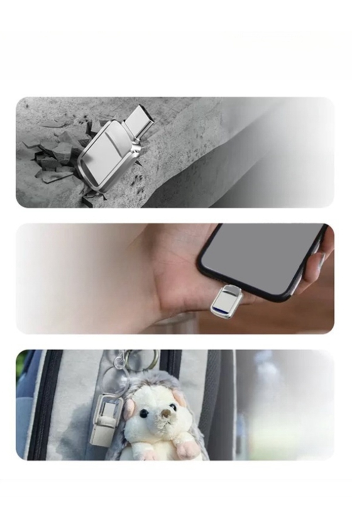 gaman-Nano Mini Metal 64Gb Flash Memory - Android Phone - Tablet - MacBook and Computer Compatible 5