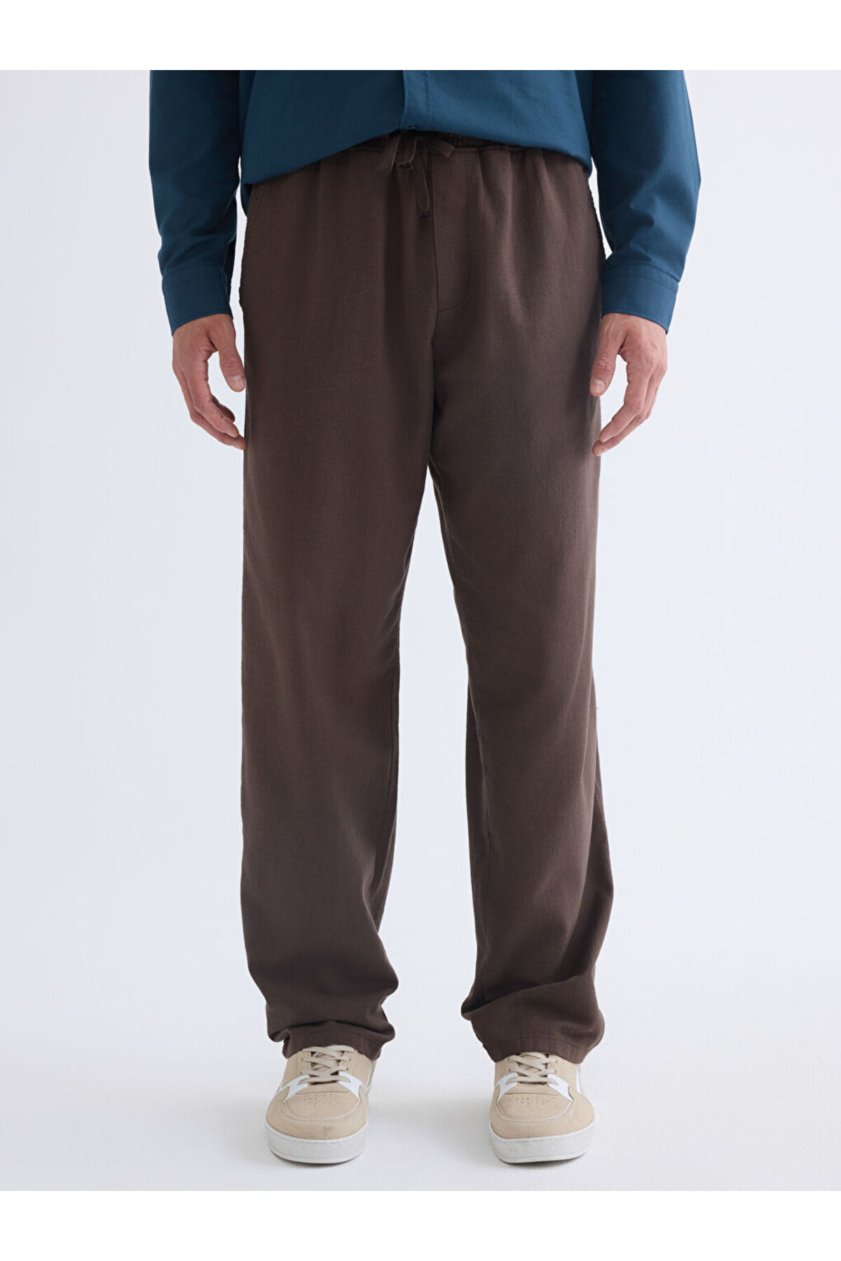 LC Waikiki-Create Your Style with Uzg Store |   Comfortable Fit Linen Look Men's Trousers 2