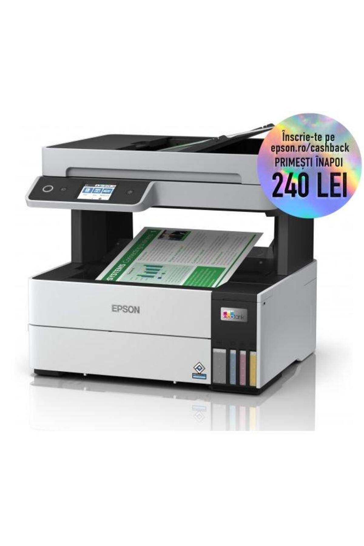 EPSON-Multifunctional EcoTank L6460, inkjet, A4, 17ppm, Duplex, ADF, USB, Network, Wireless (Black) 3