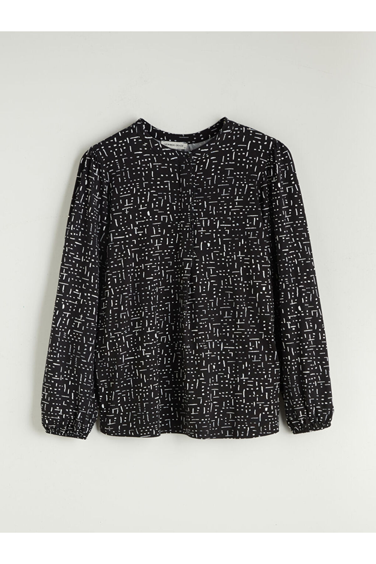 LC Waikiki-Create Your Style from Uzg Store |   Crew Neck Patterned Blouse 1