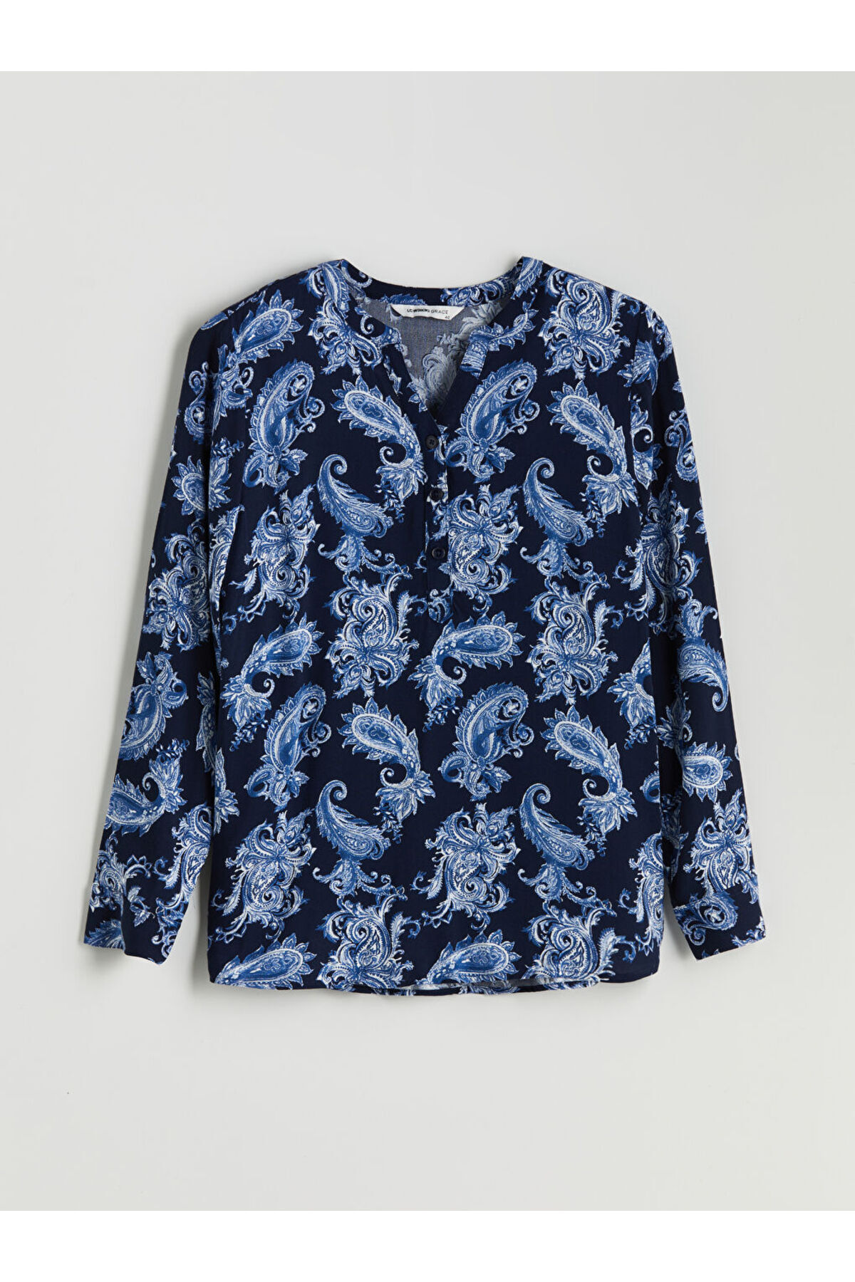 LC Waikiki-Create Your Style from Uzg Store |   Croc Collar Patterned Blouse 6