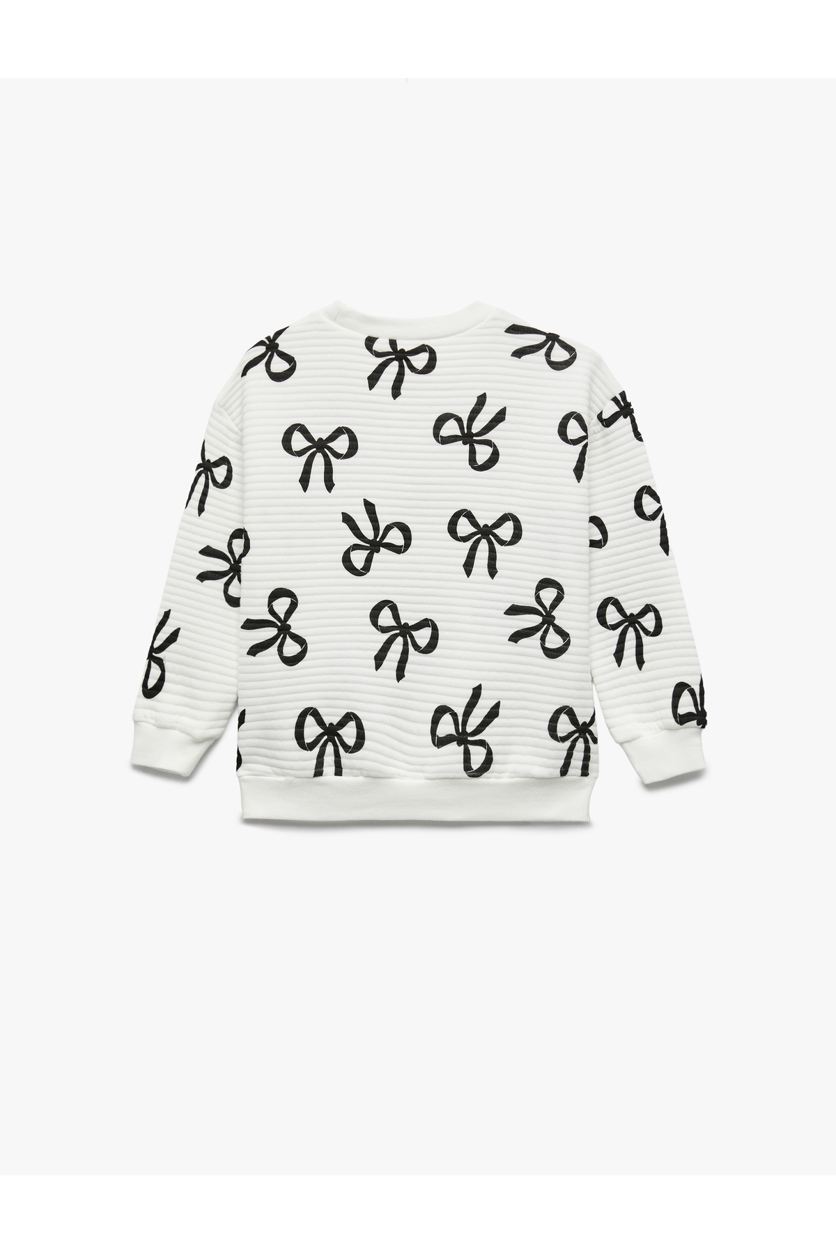 Koton Fiyonk Baskılı Uzun Kollu Bisiklet Yaka Sweatshirt fotoğrafı 2 (önizleme)