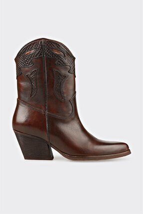 Elle Kahve Deri Kadın Bot