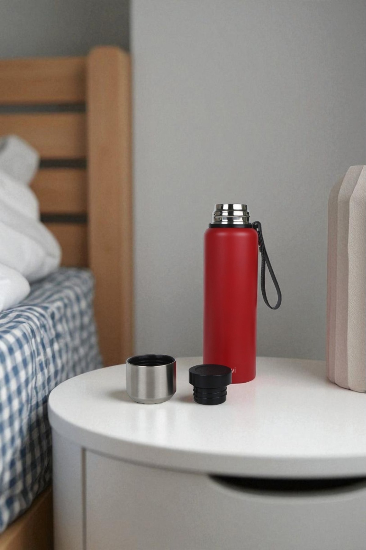 Kiwi-Double Layer Stainless Steel 750 ml Thermos with CupCamping Baby Food Thermos 3
