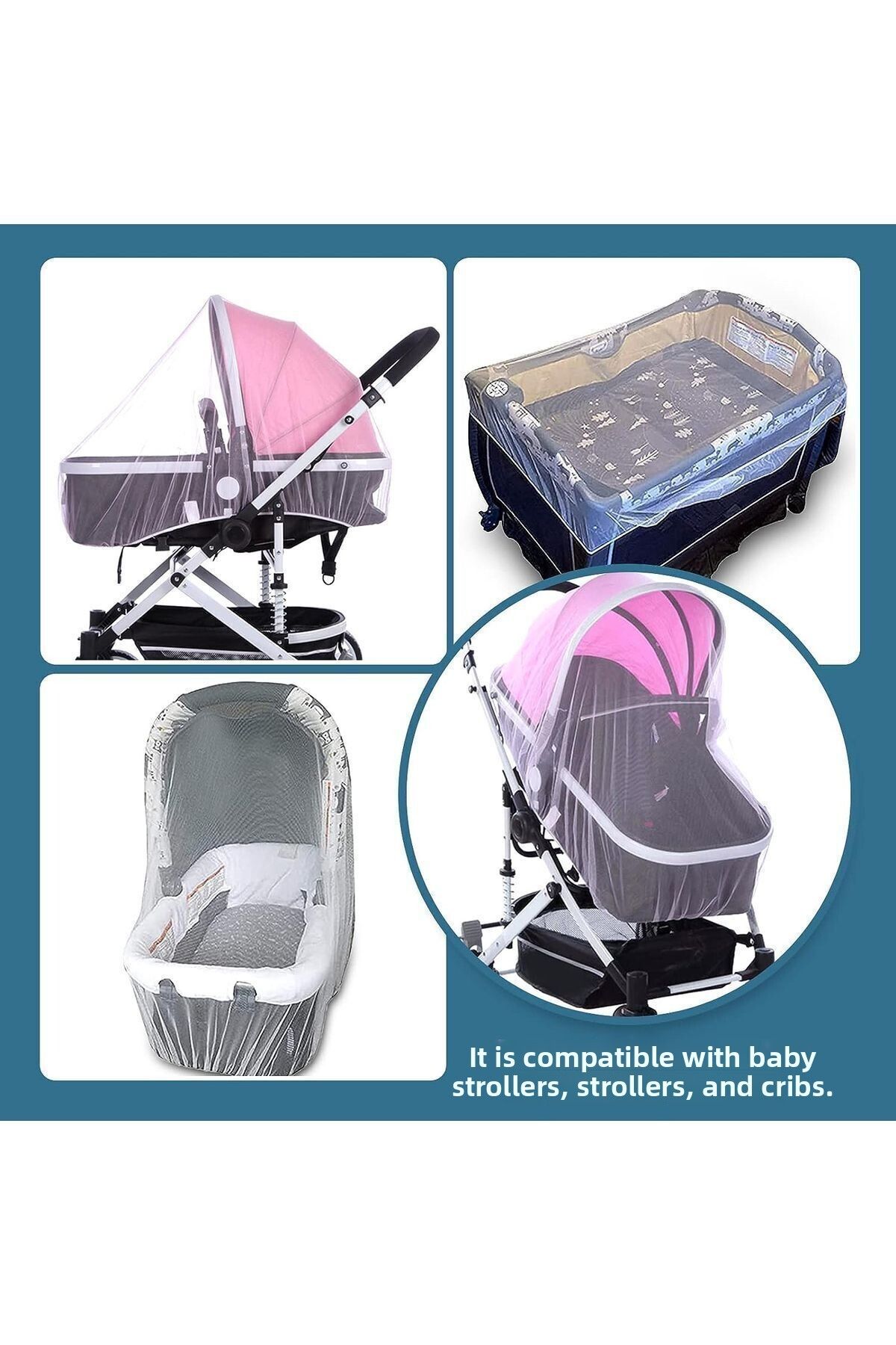 Filem-Baby Stroller And Pushchair Fly Screen 5