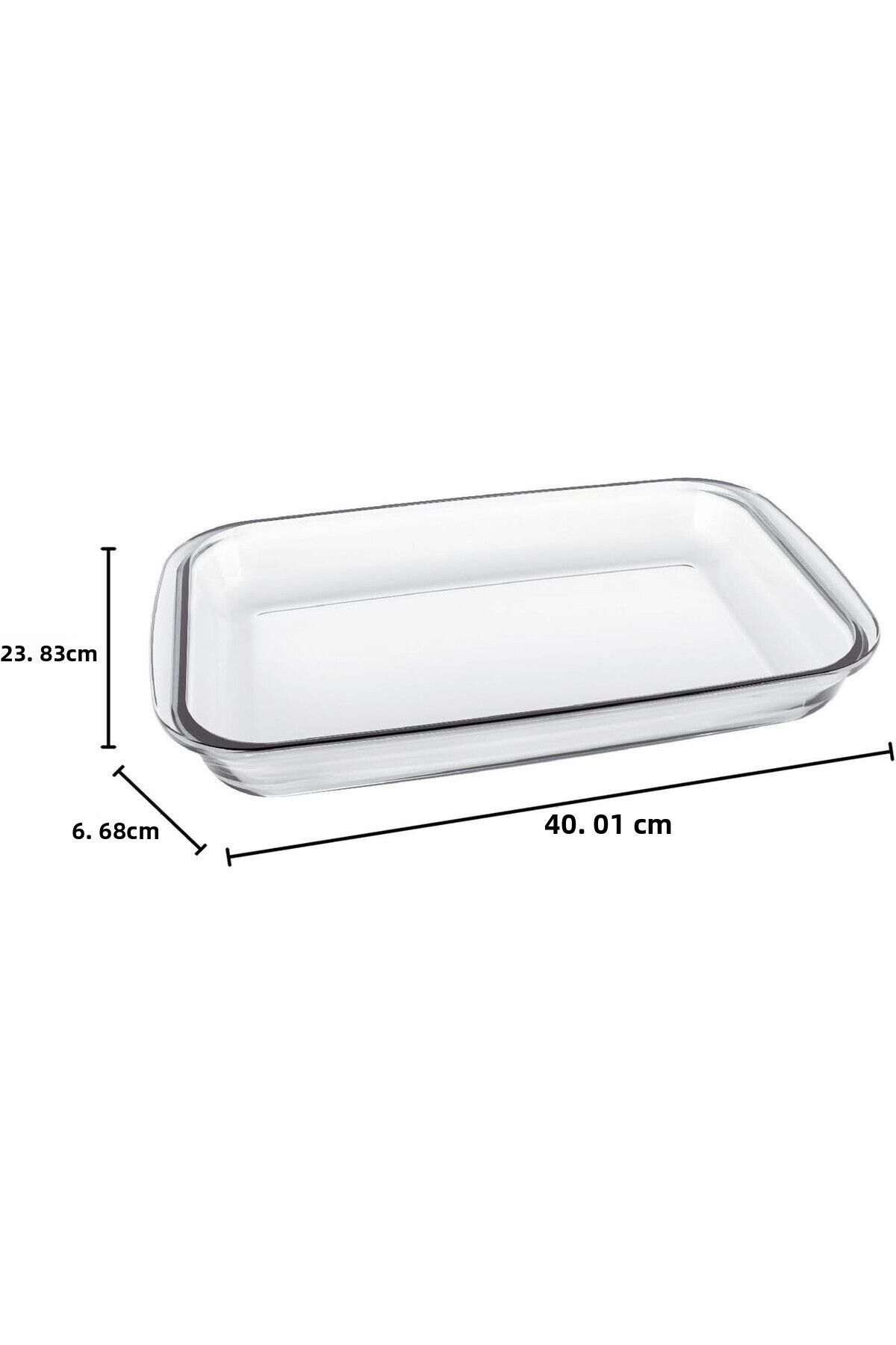 Marinex-طقم أطباق زجاجية مستطيلة (MAB028) - طقم مكون من 3 قطع (1 لتر، 2.2 لتر، 3 لتر) 2