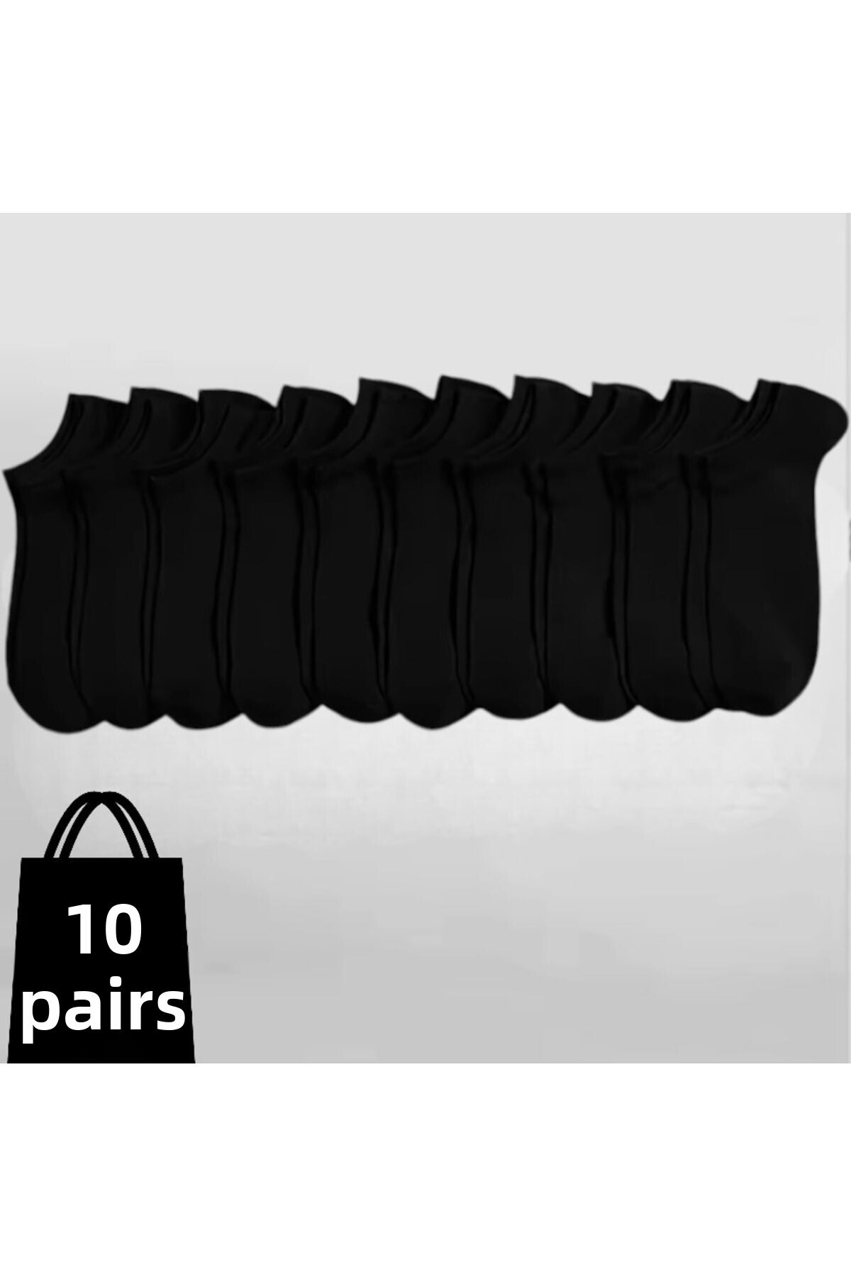 Çorap Kurdu Ekonomické balenie 10 čiernych ponožiek