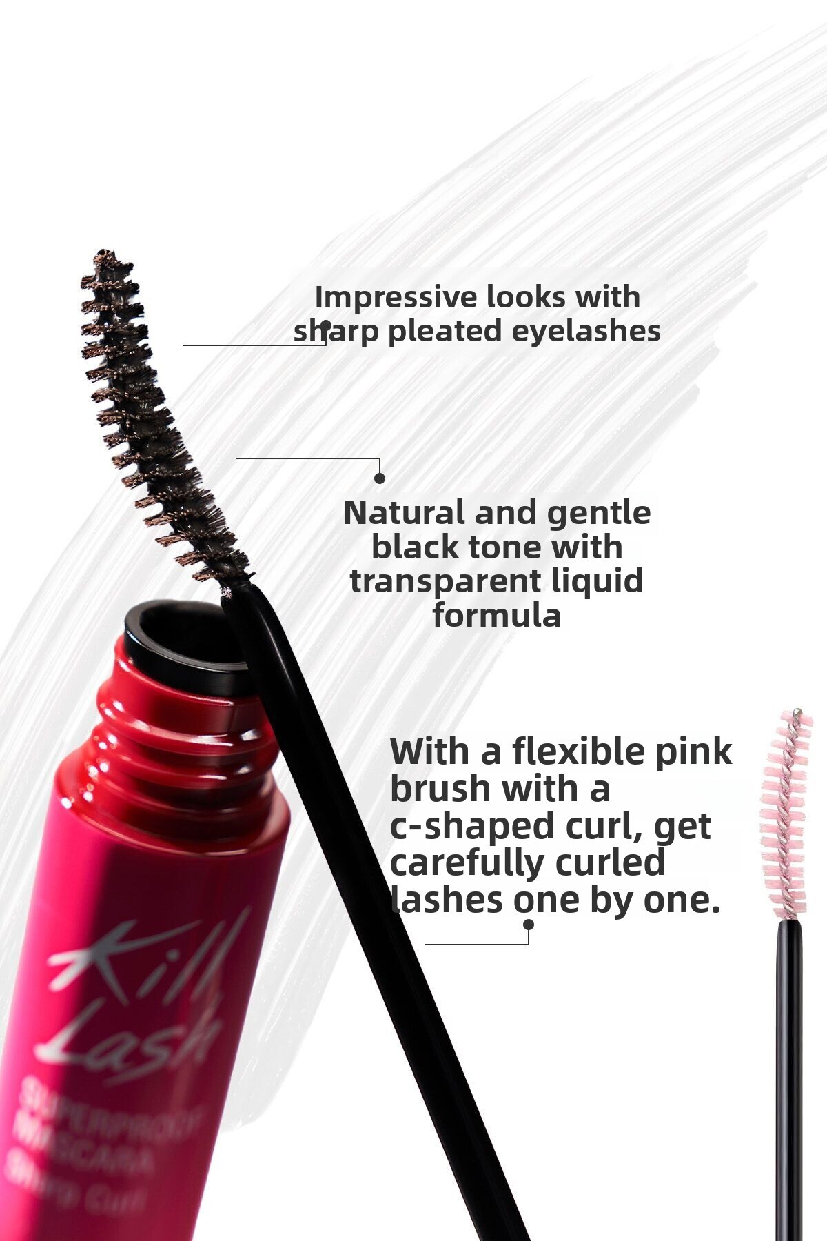 CLIO-ماسكارا CLIO Kill Lash Superproof - تدوم طويلاً وتجعيد الرموش من الأعلى إلى الأعلى مع تفاصيل (010 Sharp Curl) 2