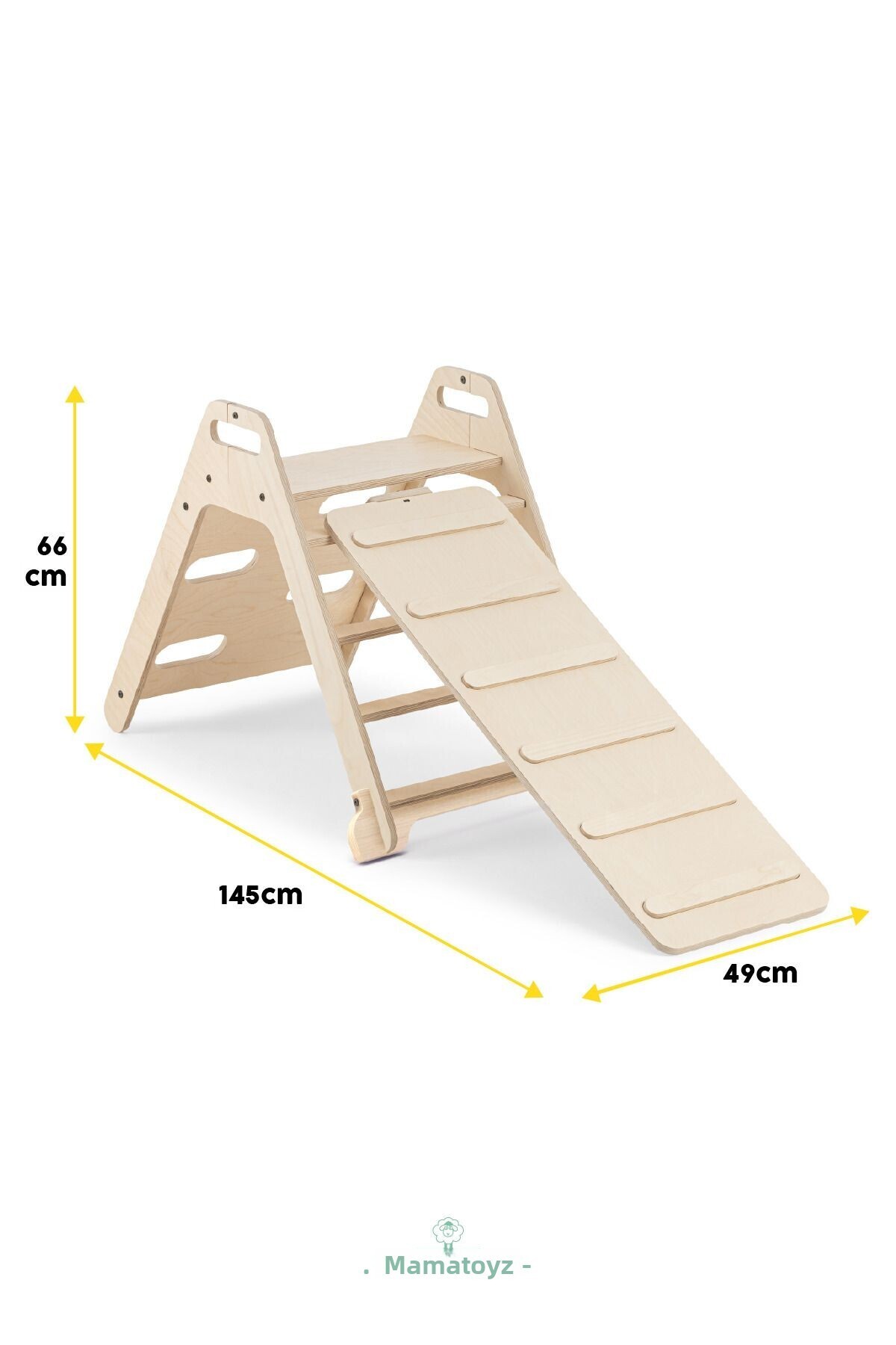 MAMATOYZ-Piky Pikler Triangle and Slide - مثلث التسلق والانزلاق 6