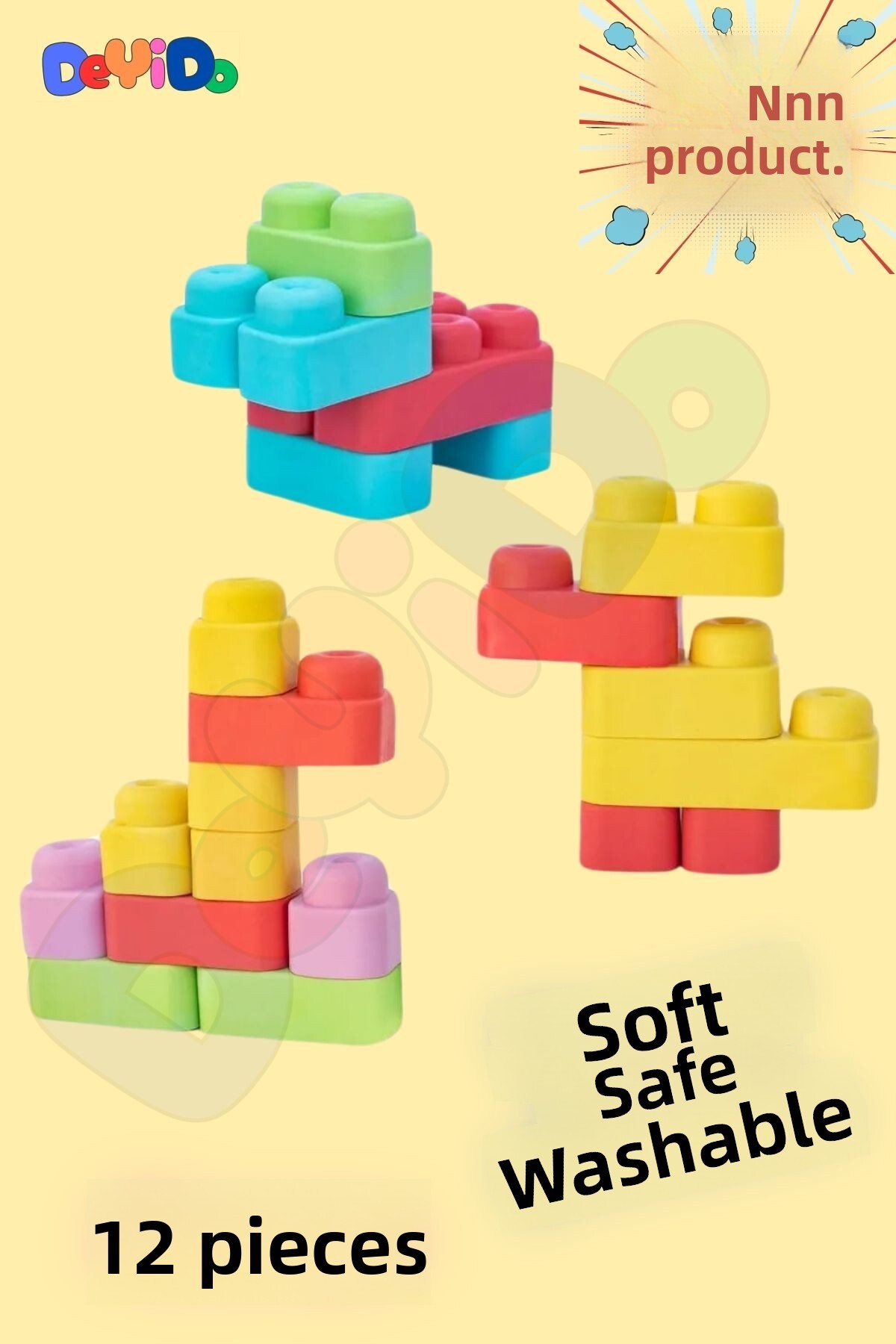 سفت سفت بیگ بلاک لِه ست ۱۲ تکه اسباب‌بازی‌های آموزشی