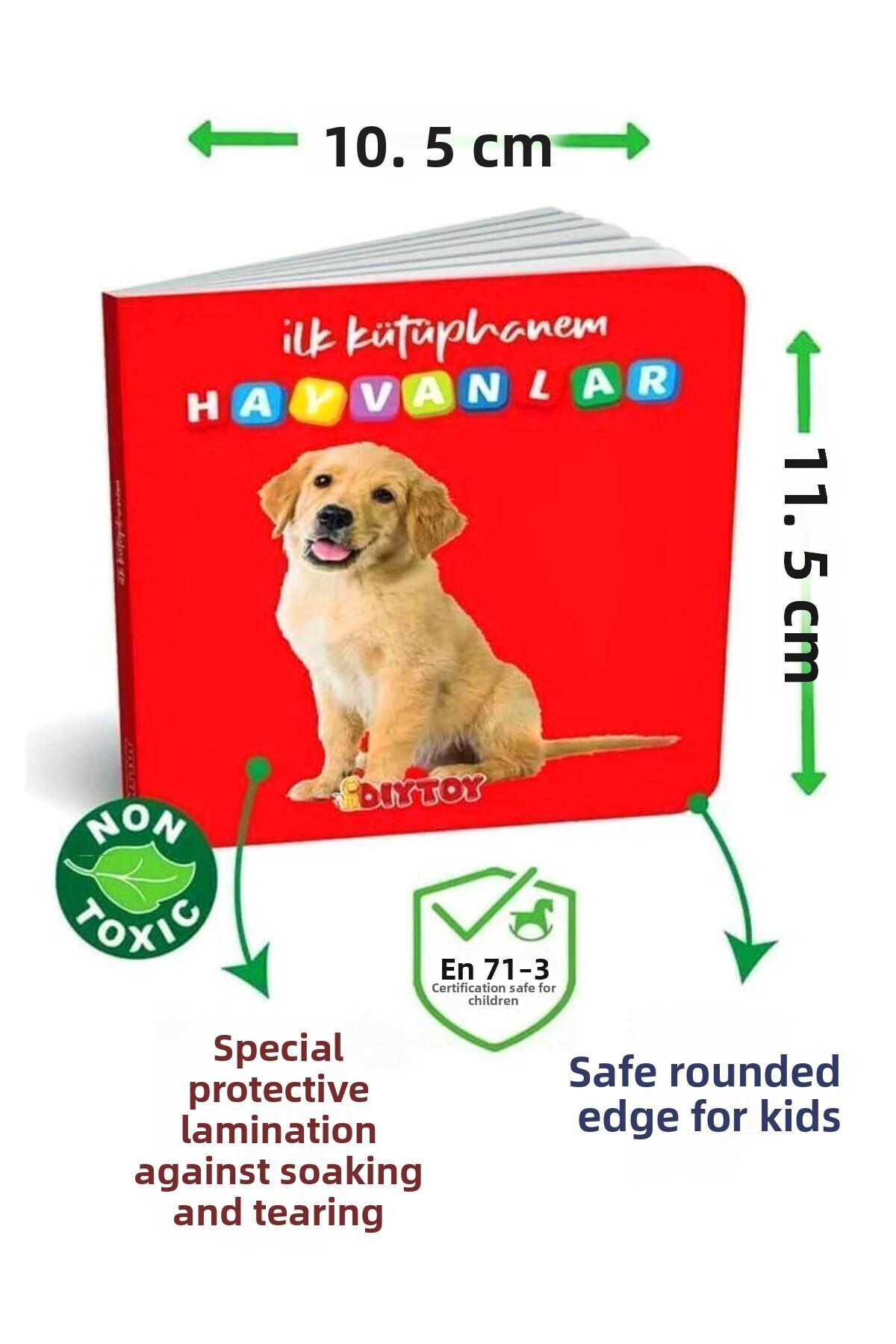 دی‌ایتوی ست آموزشی کتاب‌های «اولین کتاب‌های من» ۸ تکه برای کودکان ۰ تا ۳ سال