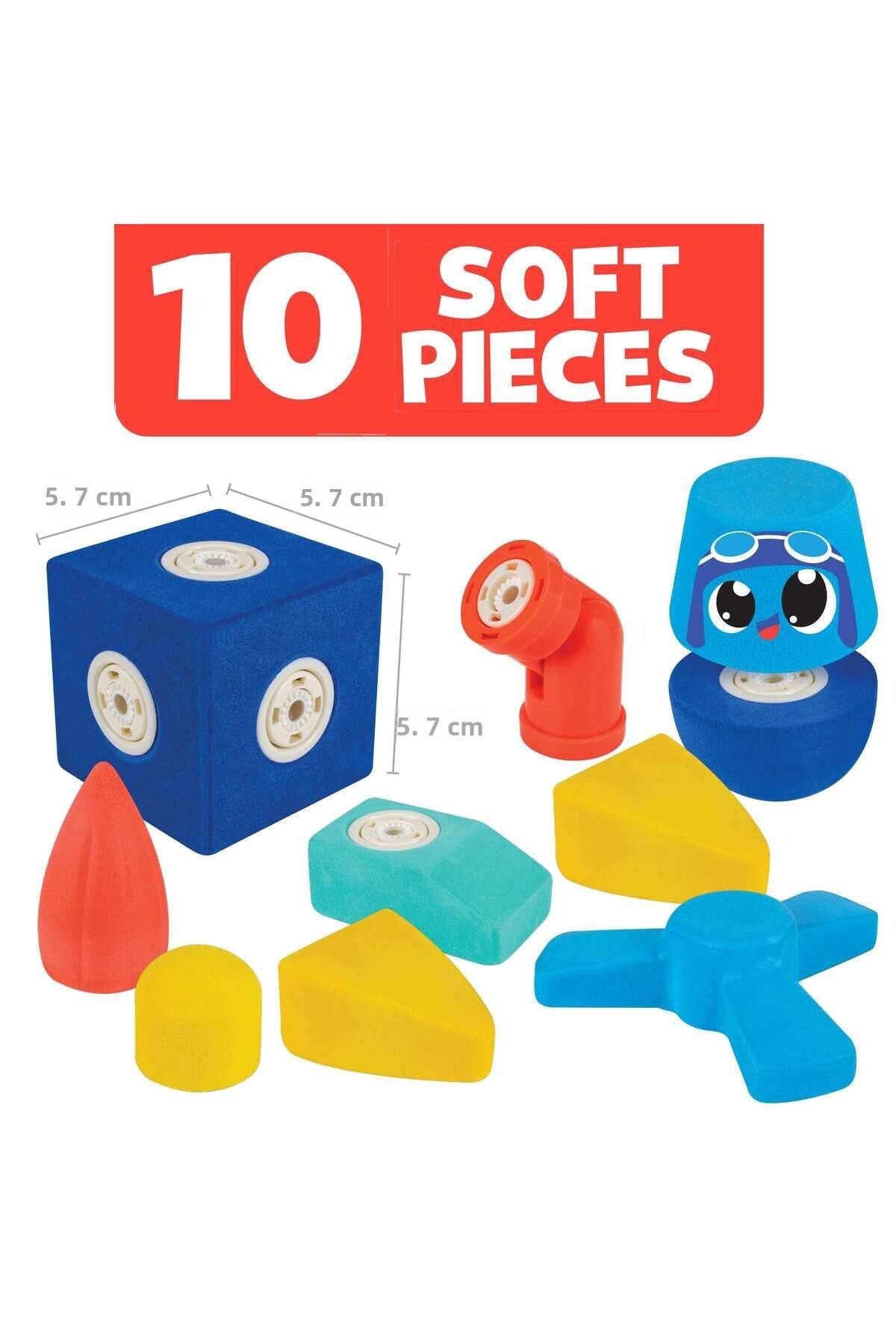 بلوک‌های فومی مغناطیسی کوچک - هواپیما ۱۰ تکه