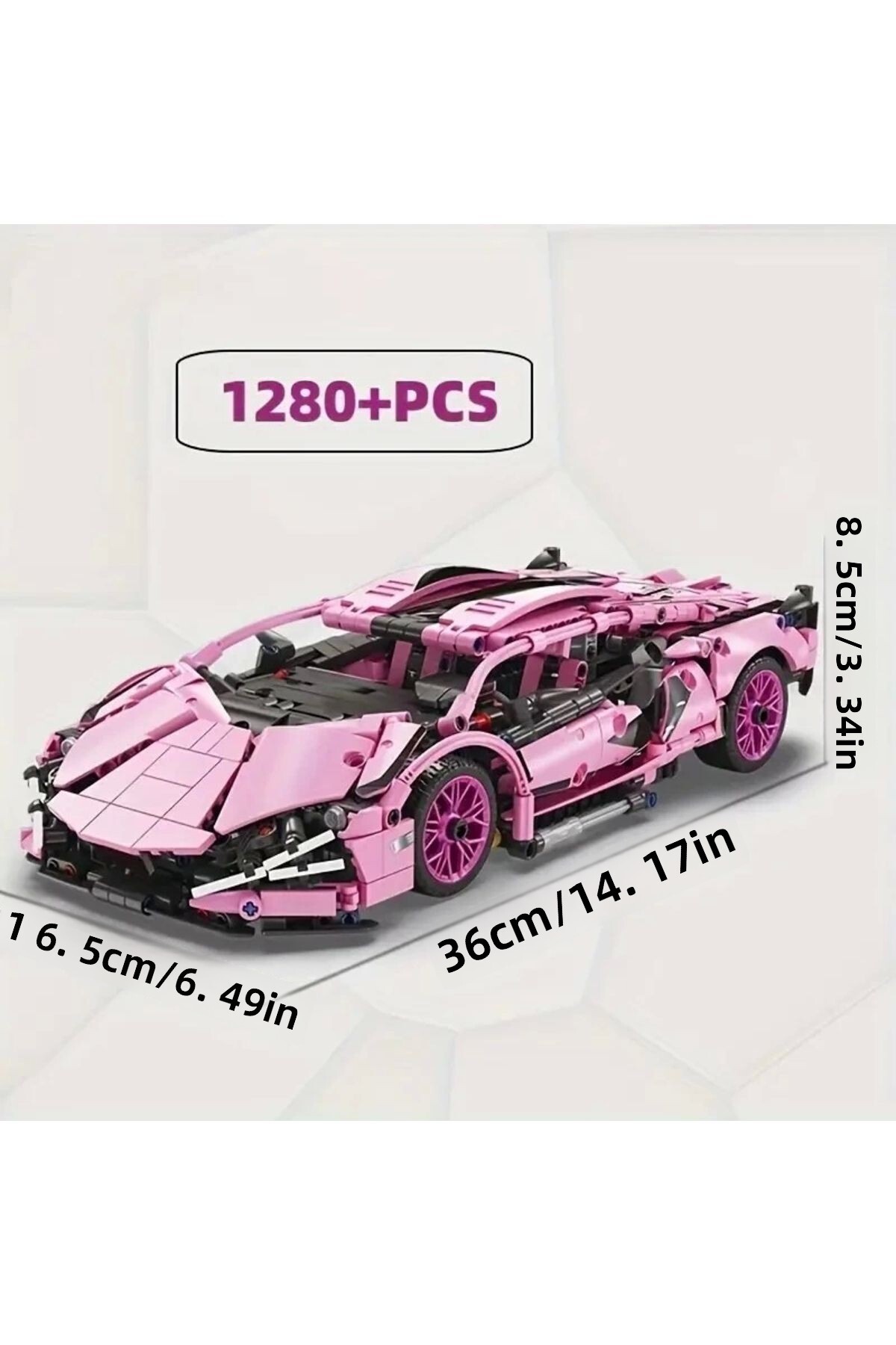 لامبورگینی سیان ۱:۱۴ – بلوک‌های ساختمانی ماشین اسپرت ۱۲۸۰ تکه برای نوجوانان بالای ۶ سال و بزرگسالان