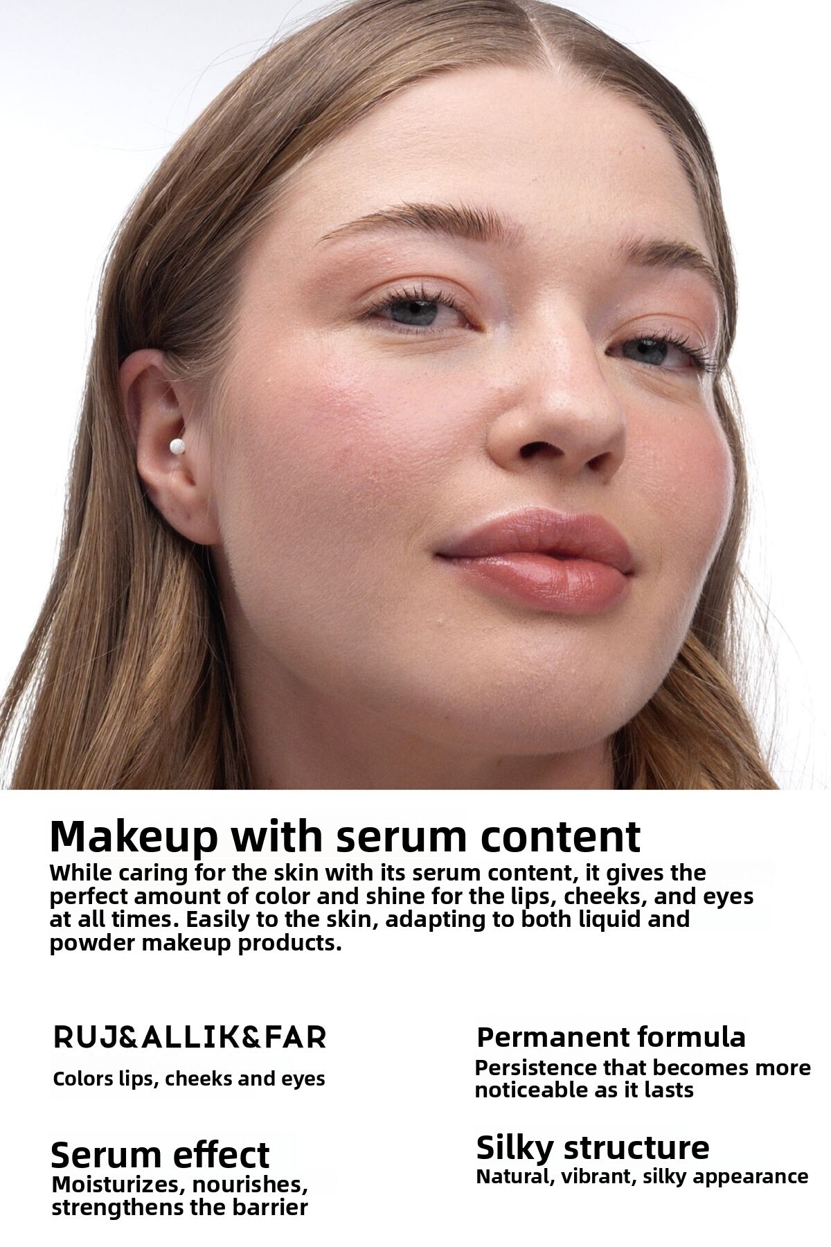 Cream Co.-Blush Lipstick Eyeshadow Glow Tint Soft Mocha | Moisturizing Makeup | 504 Nude | Hyaluronic Acid Peptide 2