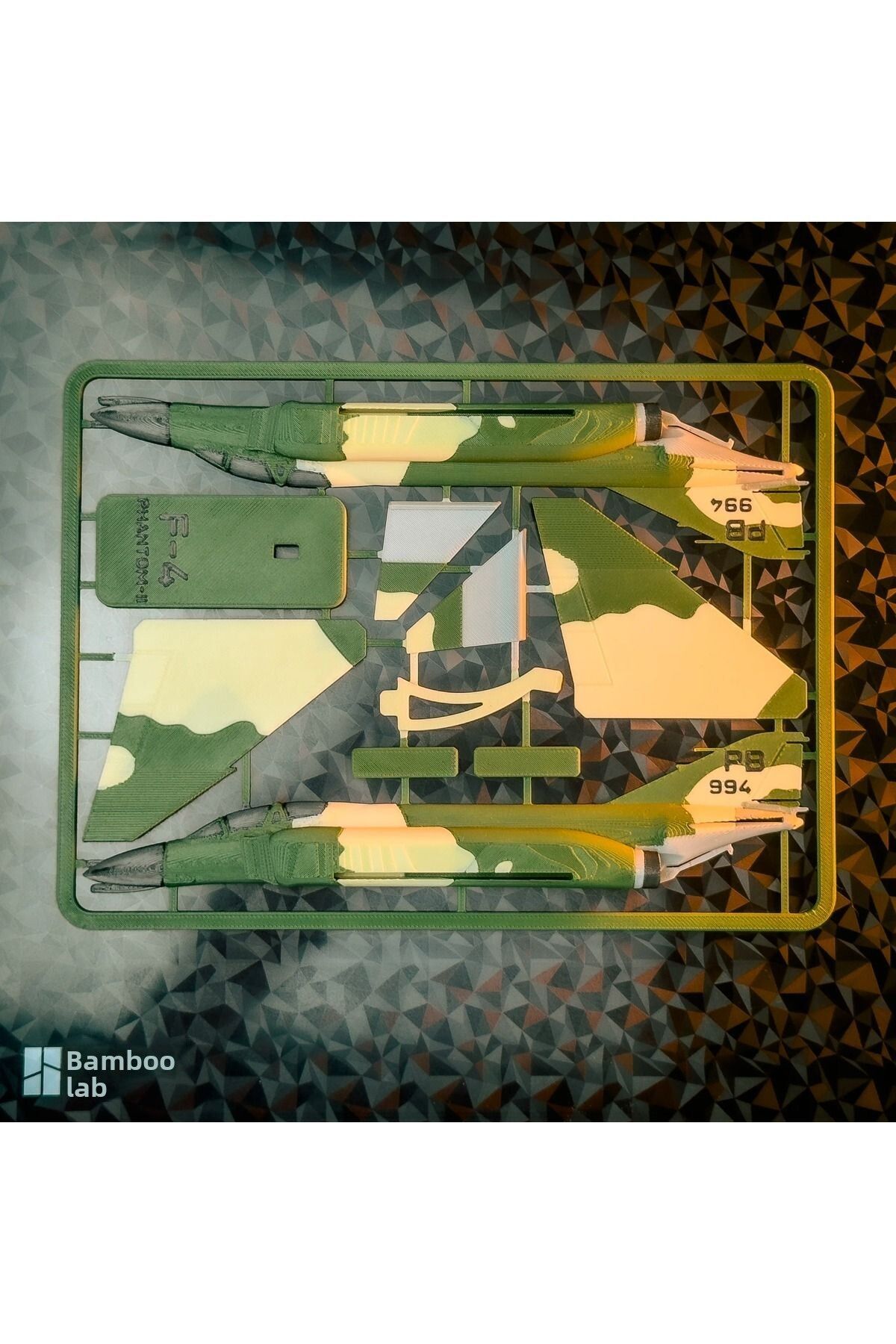 GİT3D-F-4 Aircraft Kit Card Jigsaw Puzzle 3