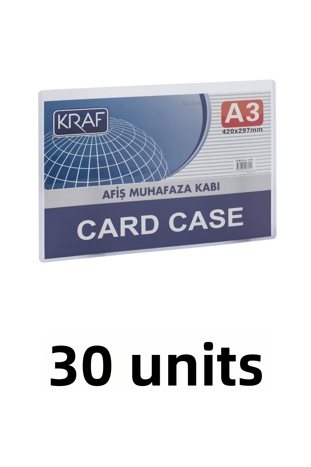 KRAF-30 Pieces Poster Enclosure Container A3 Card Case 1