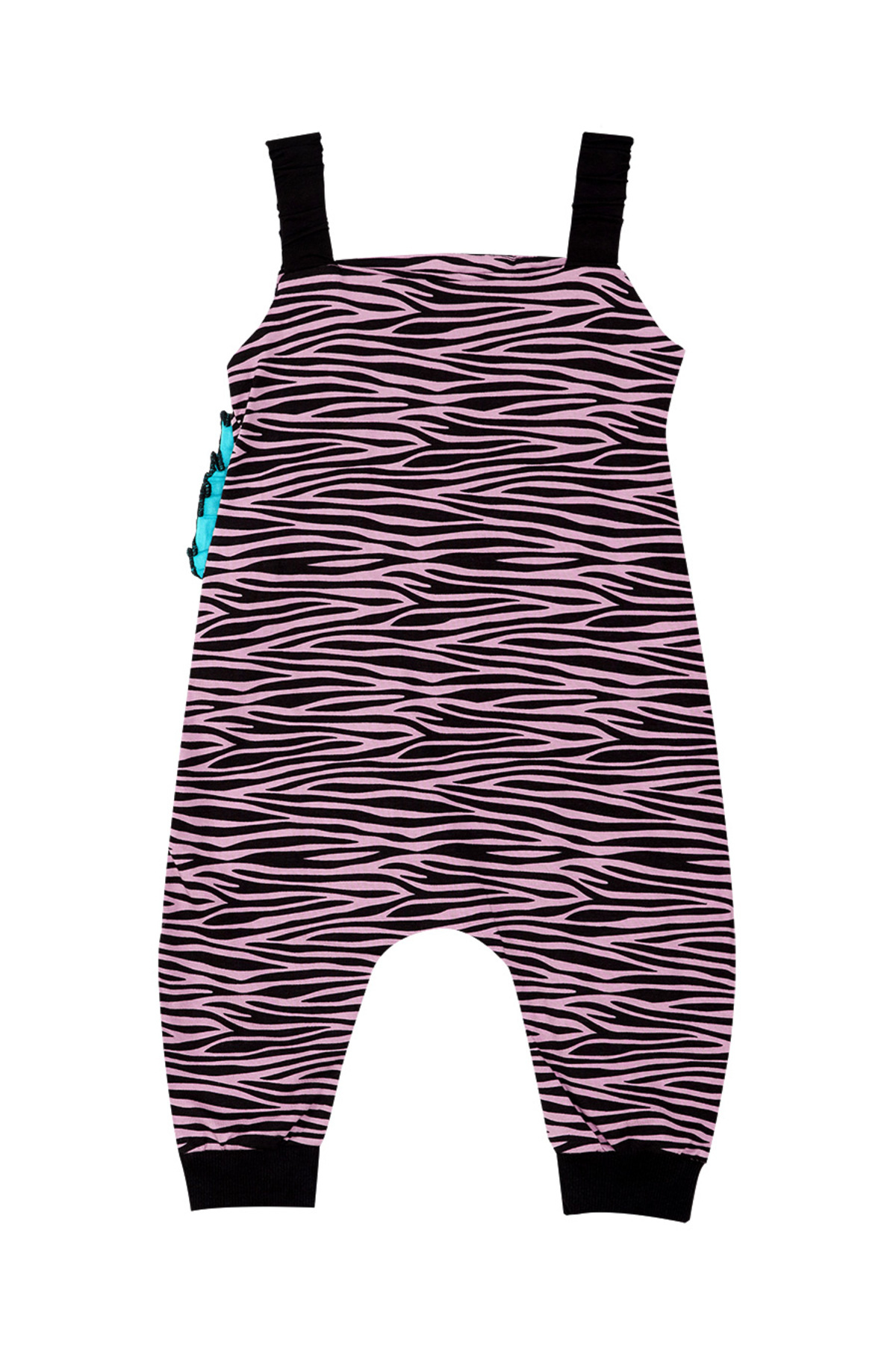 Denokids-Overall für Mädchen mit Zebra-Rüschen 4